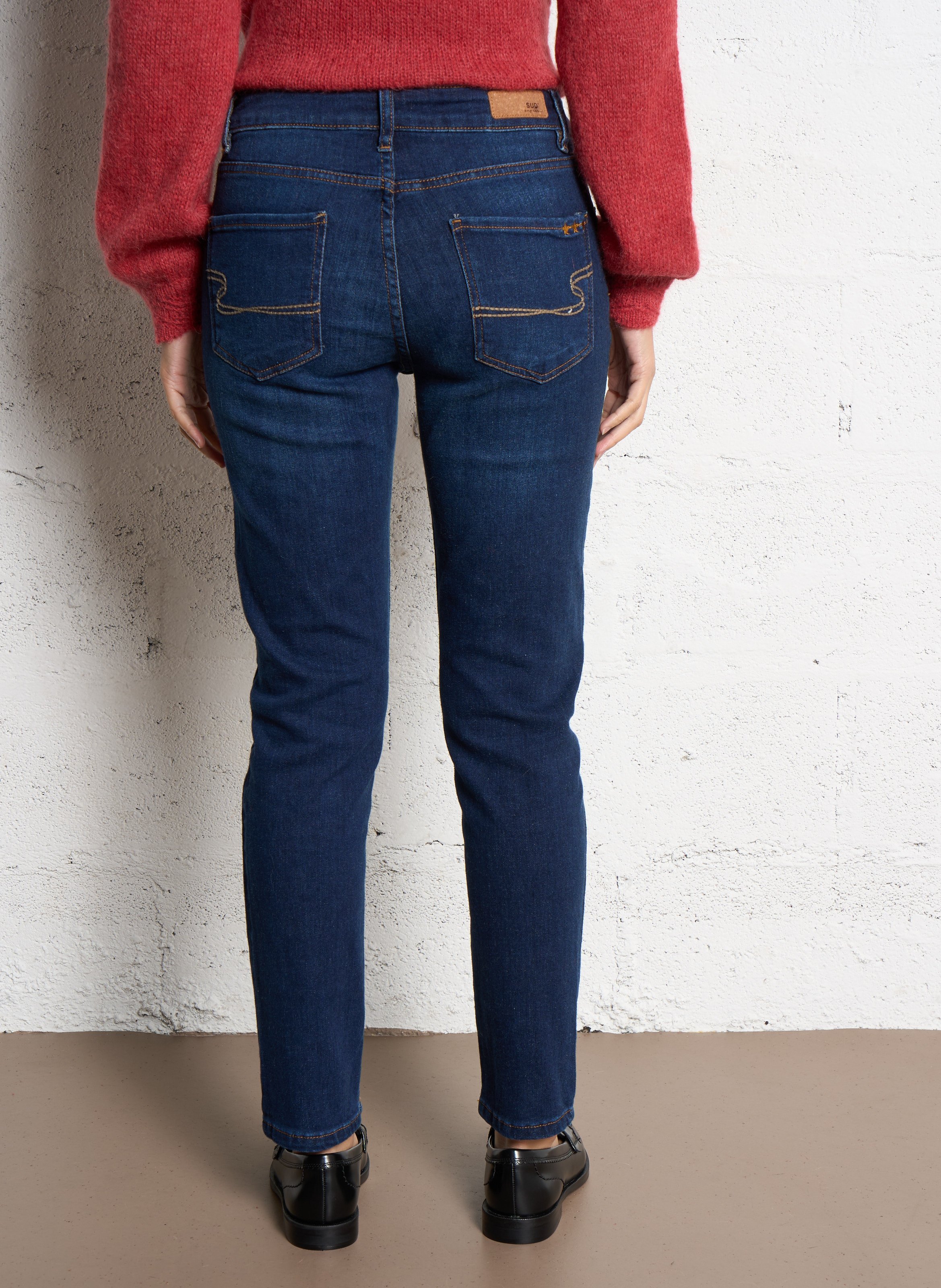 Cotton-blend boyfit jeans SUD EXPRESS Blue