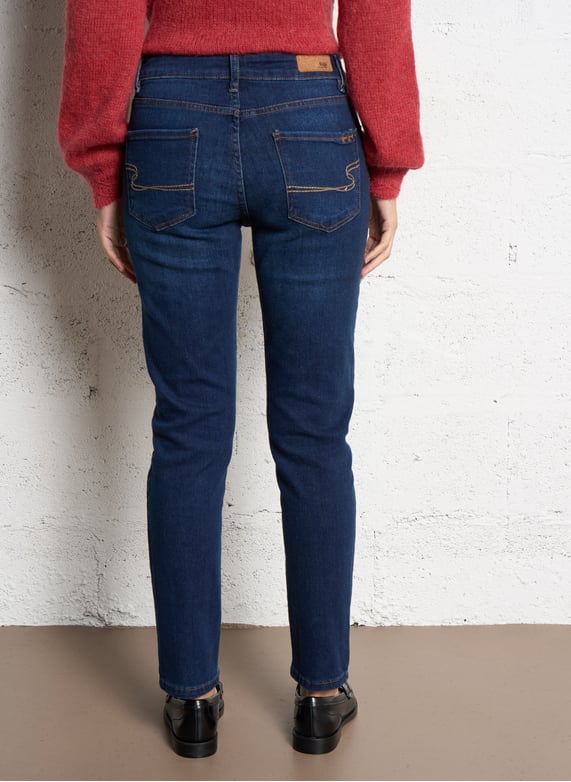 Jean boyfriend en coton mélangé | Bleu by SUD EXPRESS Jean boyfriend en coton mélangé Bleu