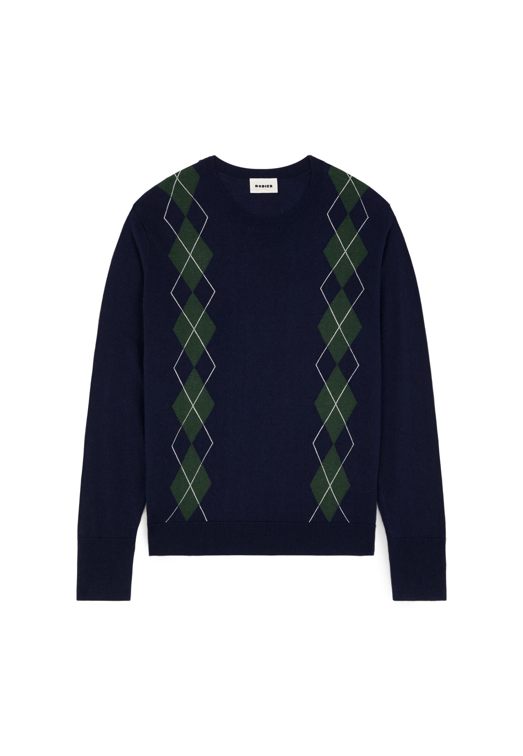 Chat jacquard sweater RODIER Blue