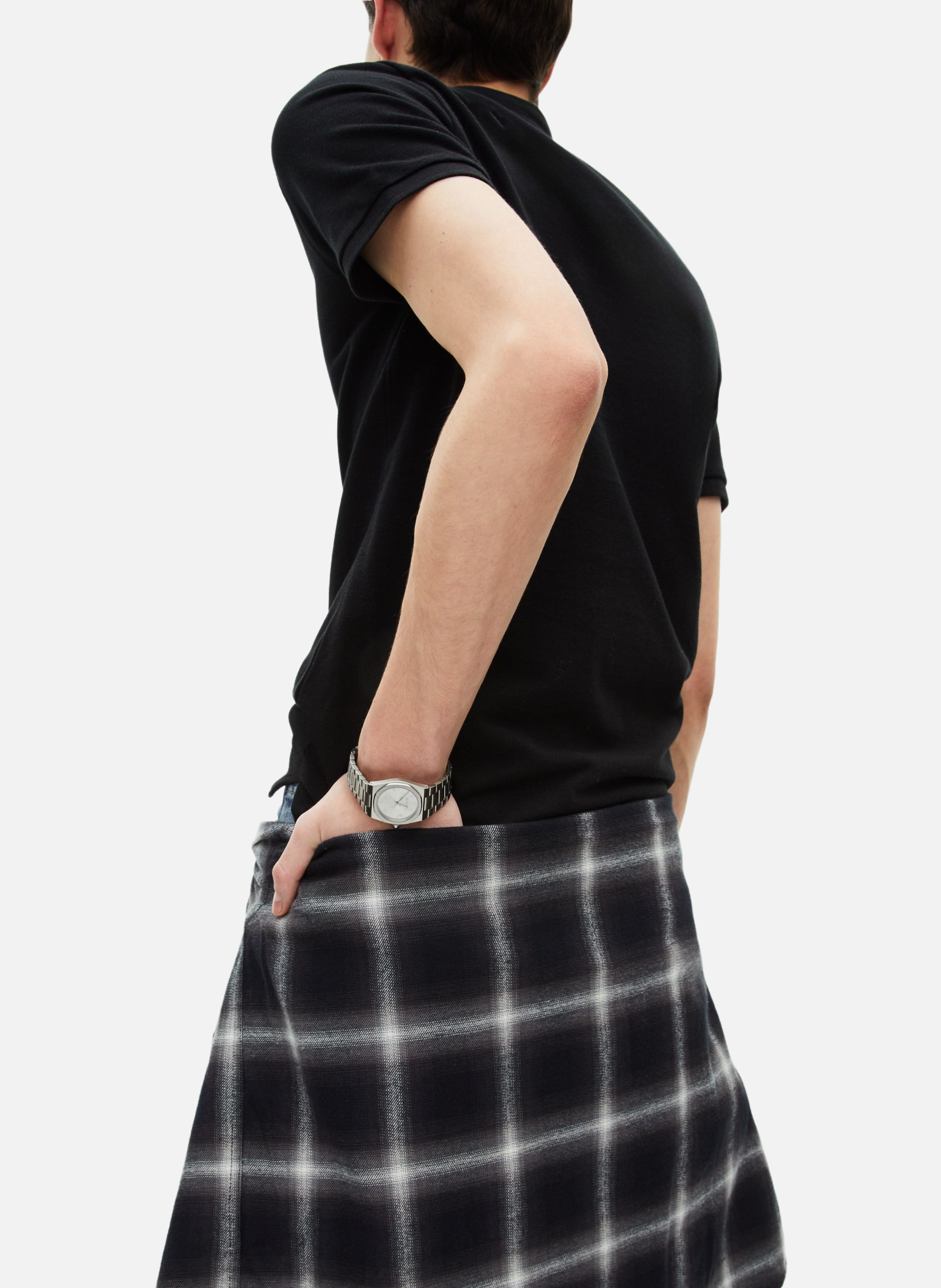 Officer-collar cotton polo shirt THE KOOPLES Black