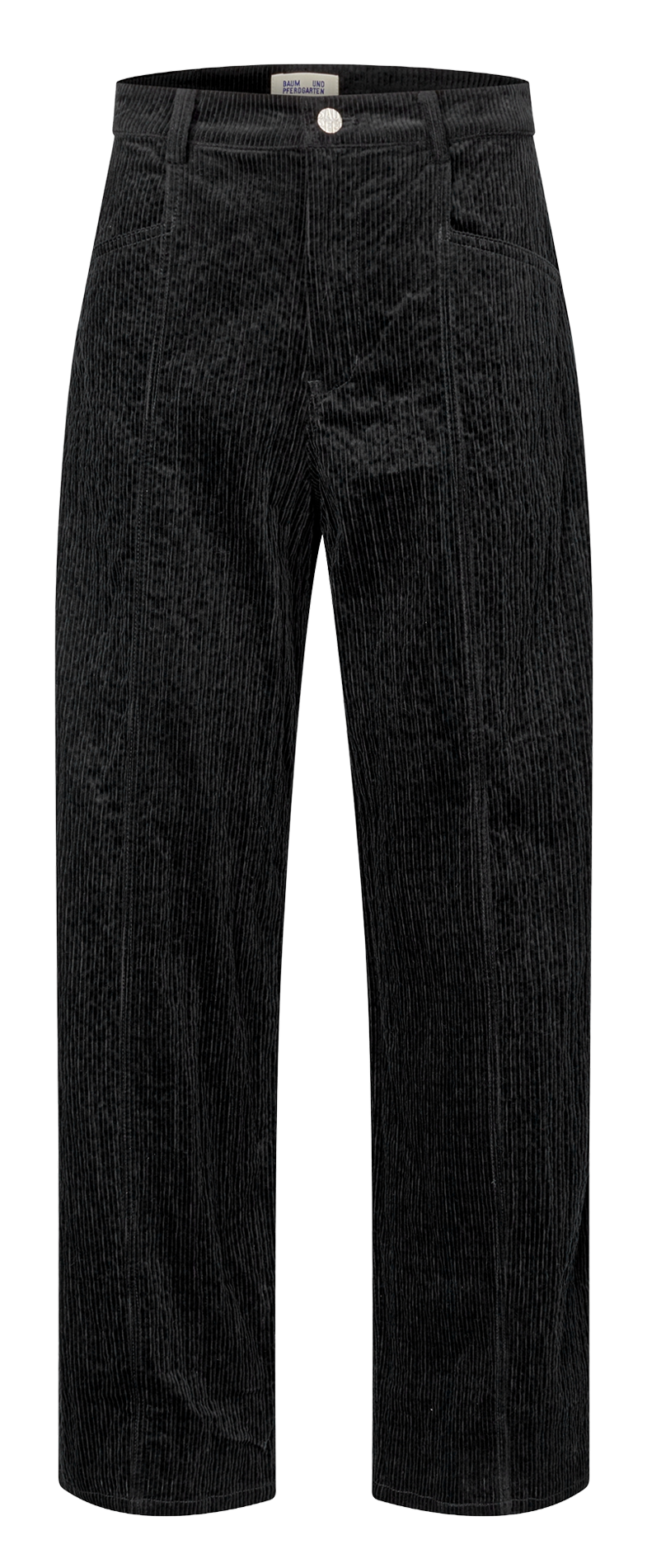 Straight-leg organic cotton-blend pants BAUM UND PFERDGARTEN Black