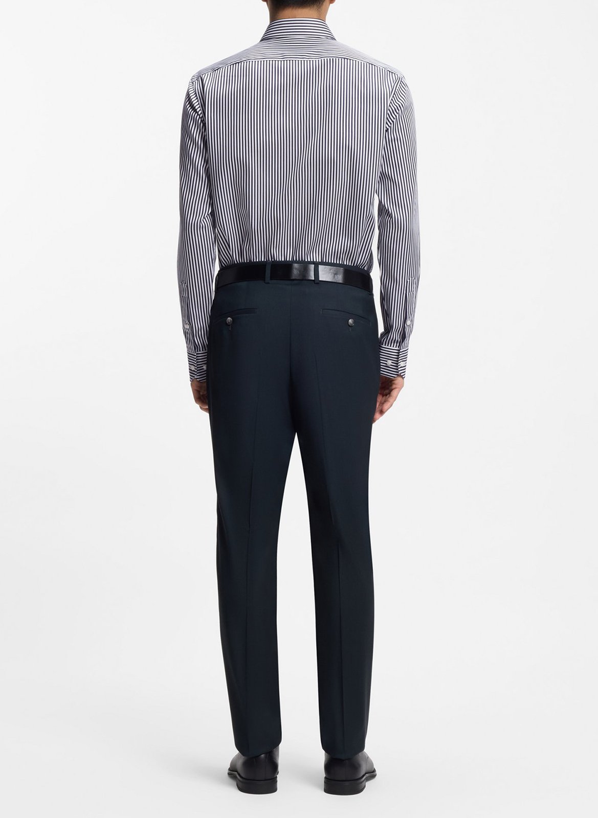 Chemise col classique manches contrastantes en coton BOSS Blue