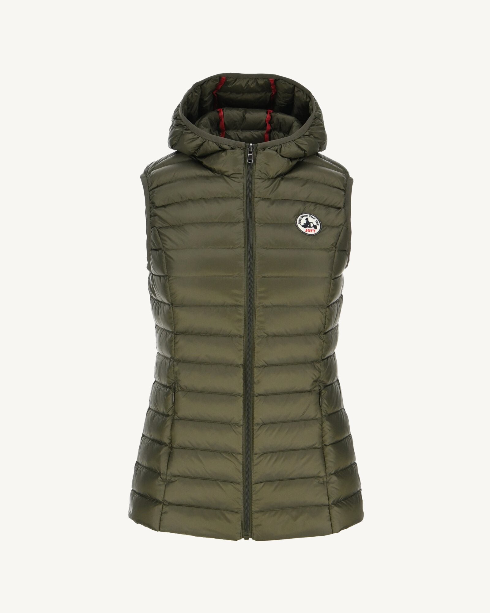 Lightweight sleeveless puffer jacket Mali JOTT Green