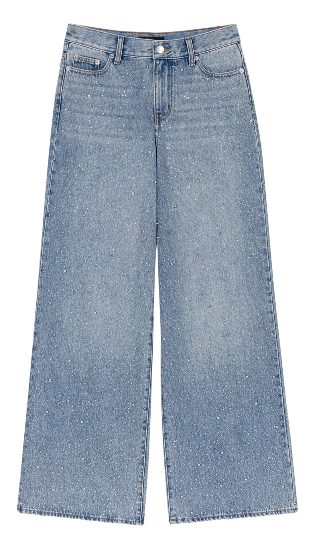 Grote katoenen jeans MAJE Blauw