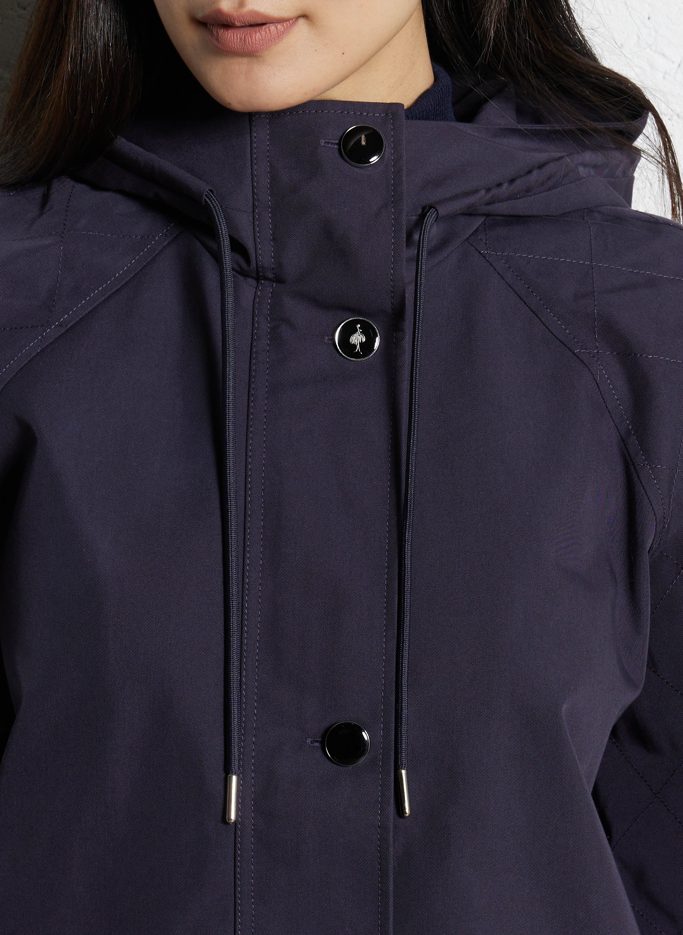 Coupe vent col montant en coton mélangé ONE STEP Bleu