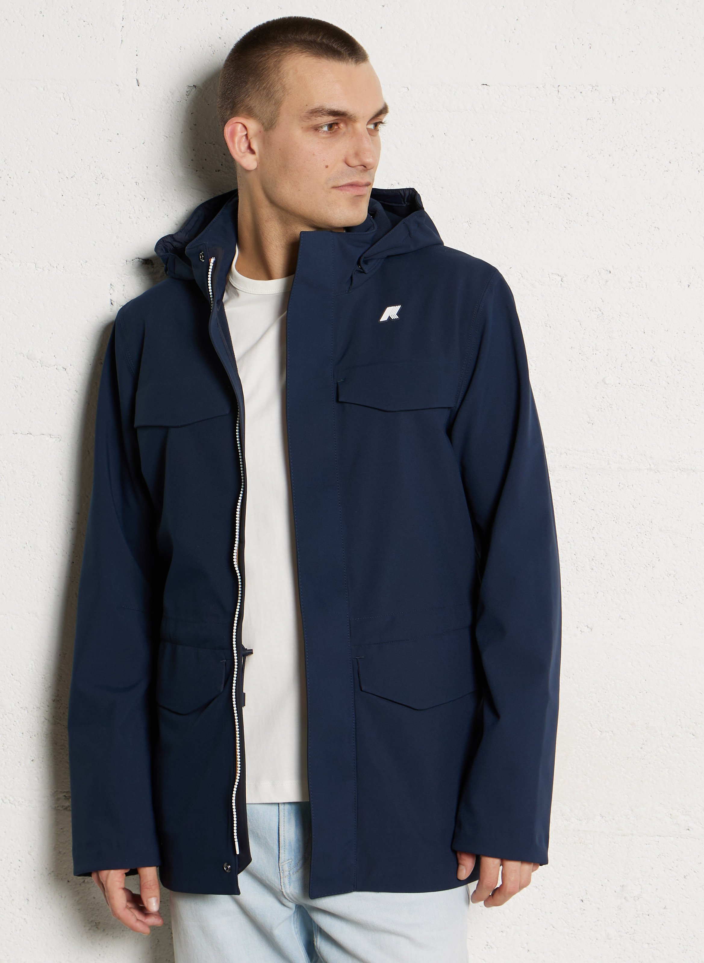 Imperméable col montant K-WAY Bleu