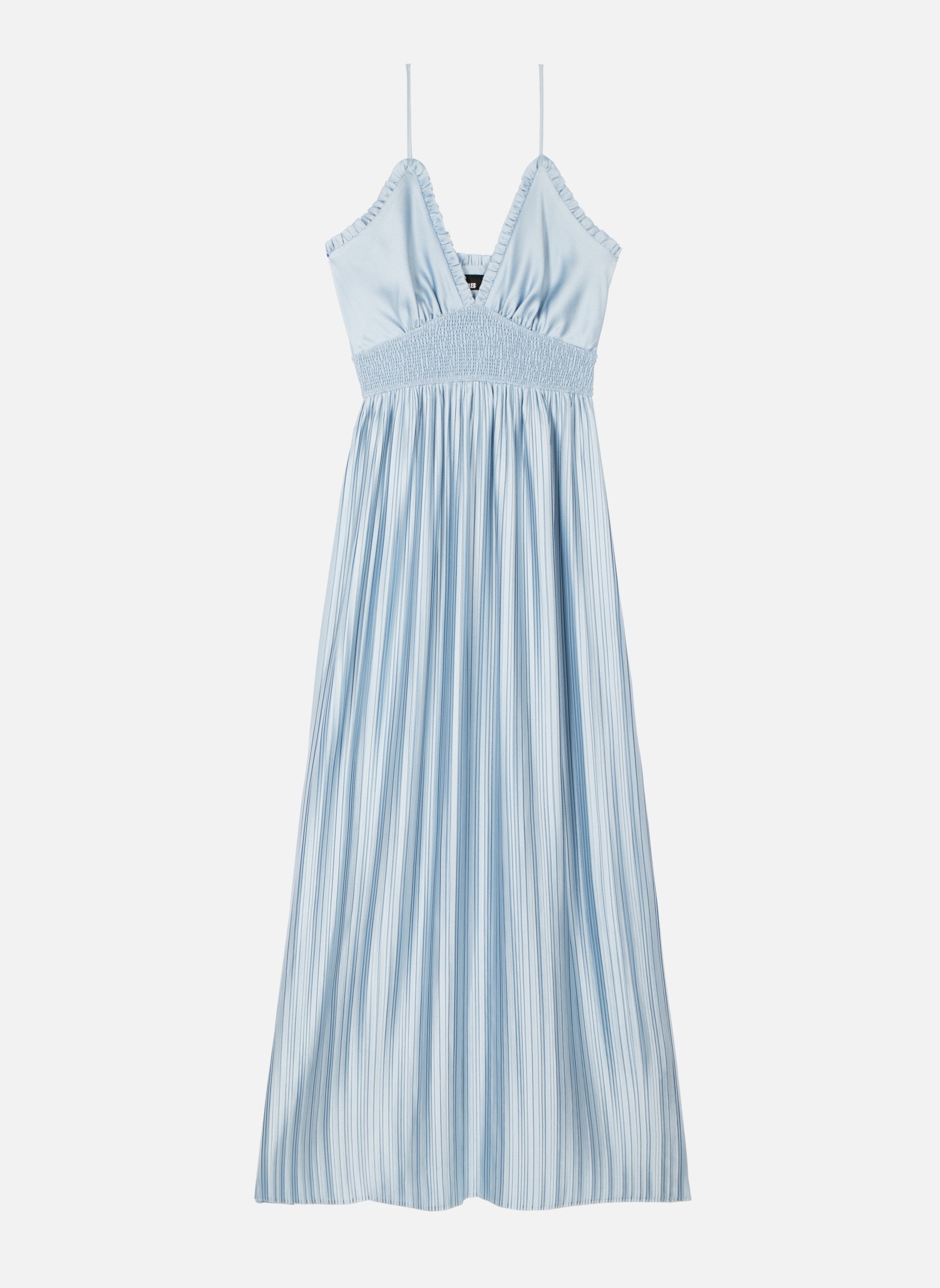 Long pleated dress THE KOOPLES Blue