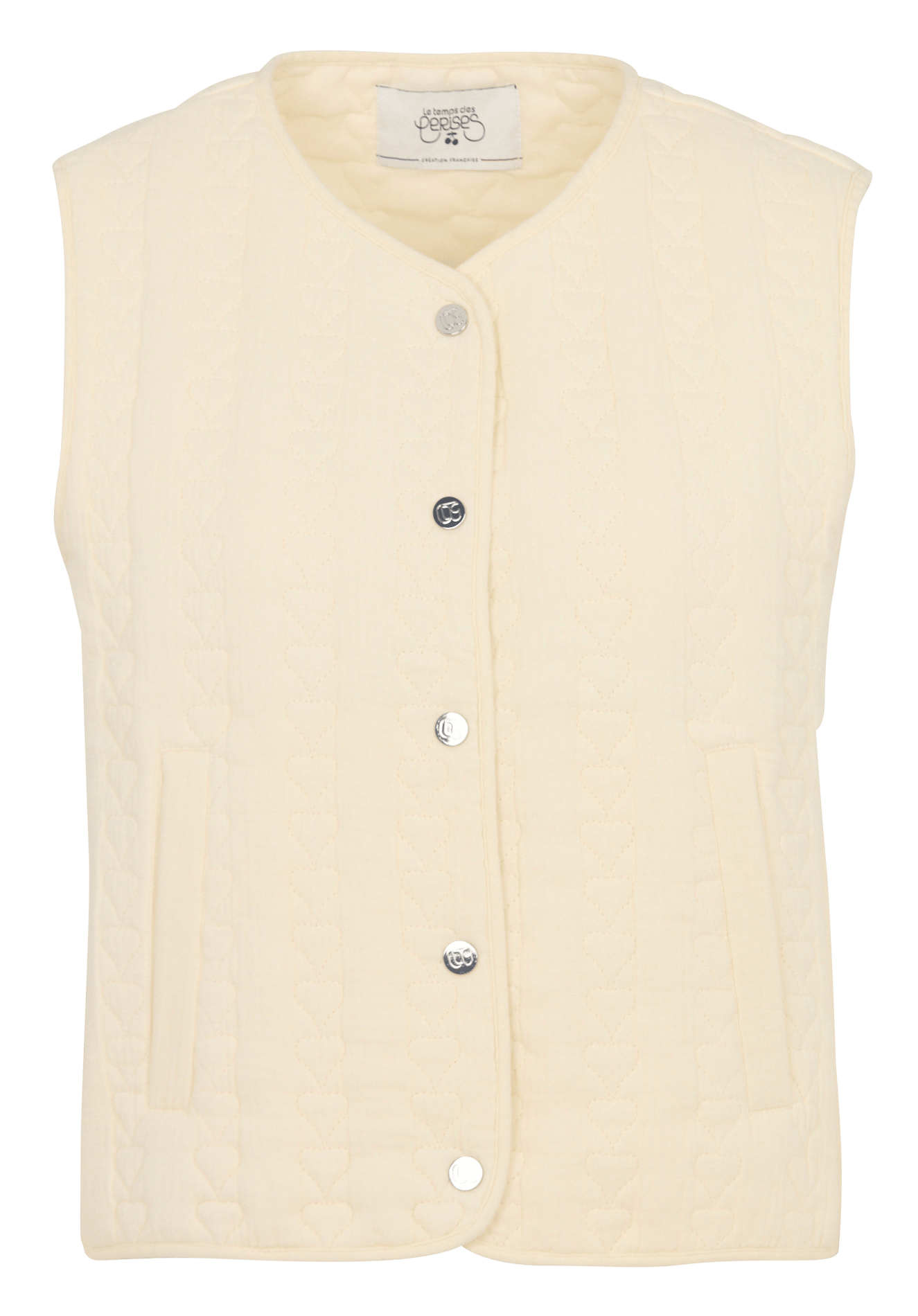 Baumwolljacke mit Rundhalsausschnitt LE TEMPS DES CERISES Blau