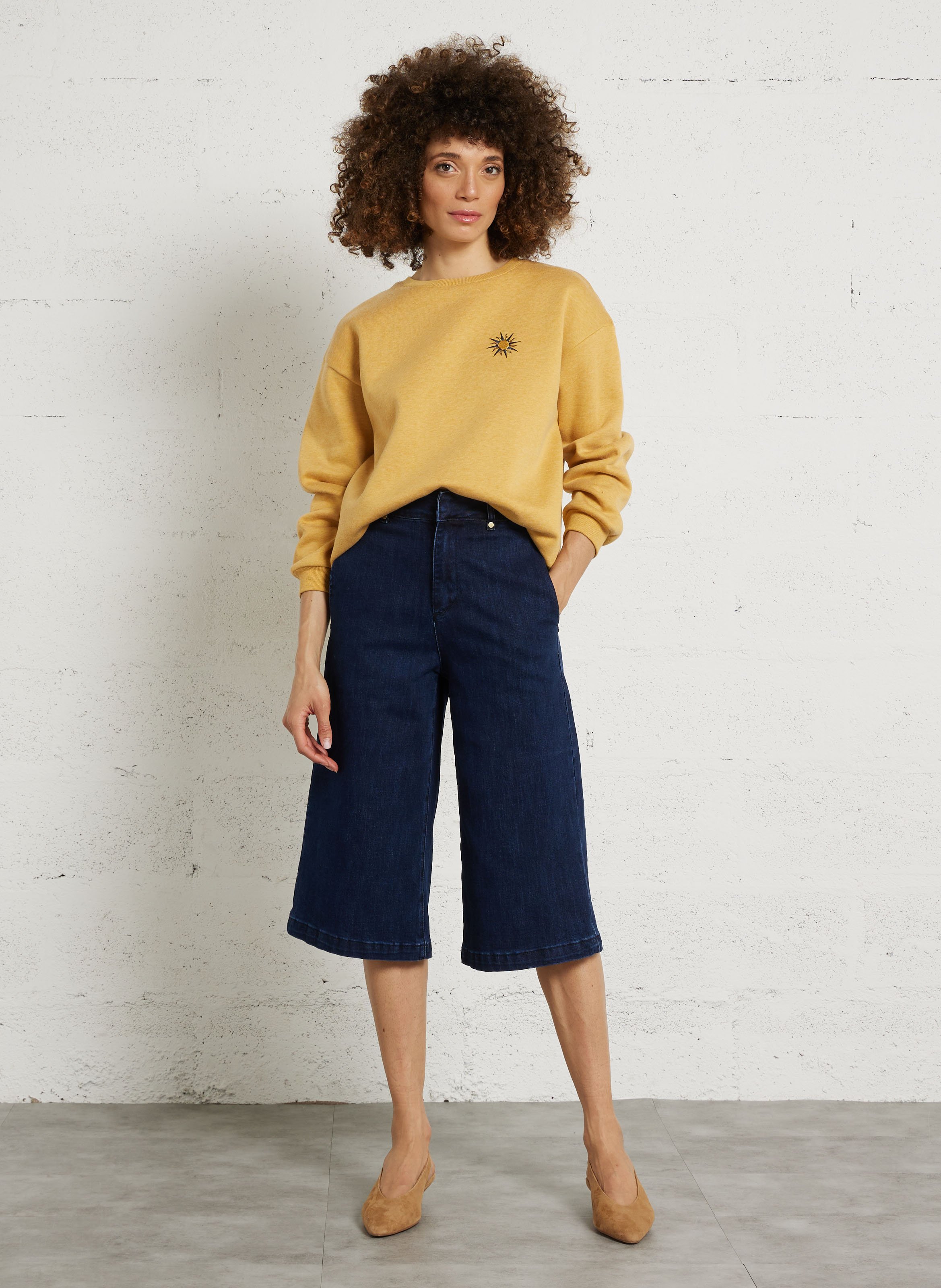 Gerade geschnittene Bermudashorts aus Baumwoll-Mix LA PETITE ETOILE Blau