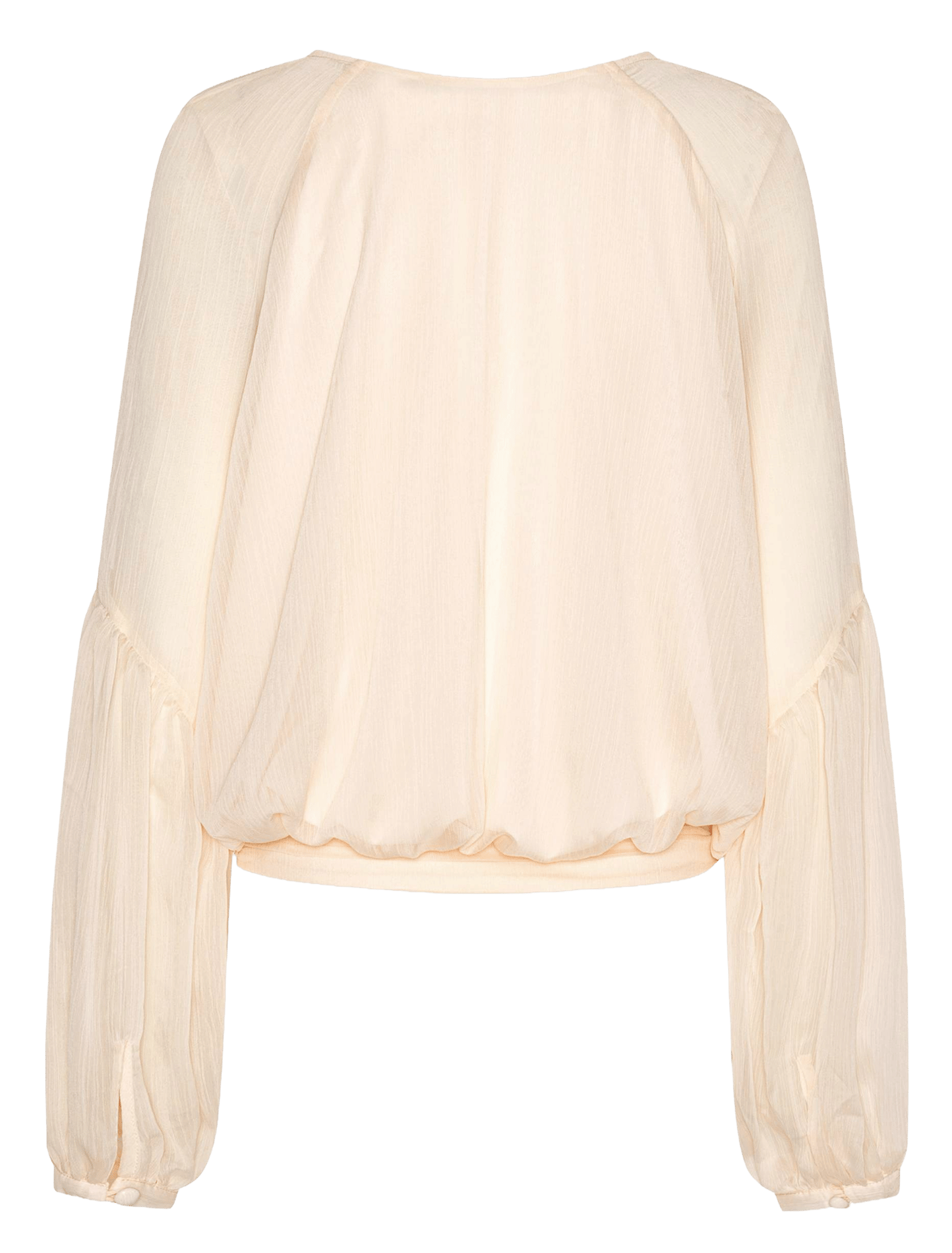 Top ajusté col V  ROTATE Beige