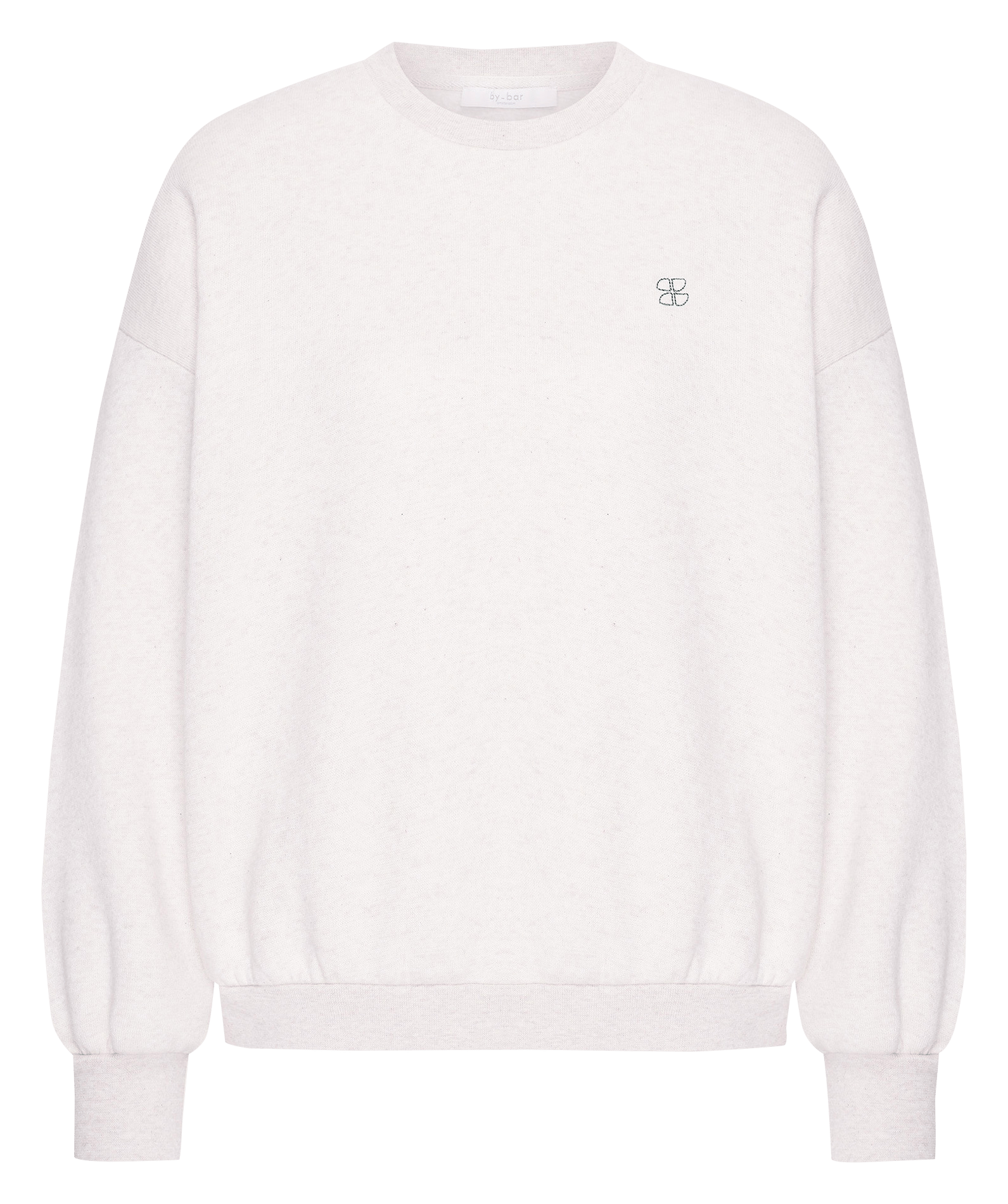 Oversized sweatshirt with back print BY BAR White