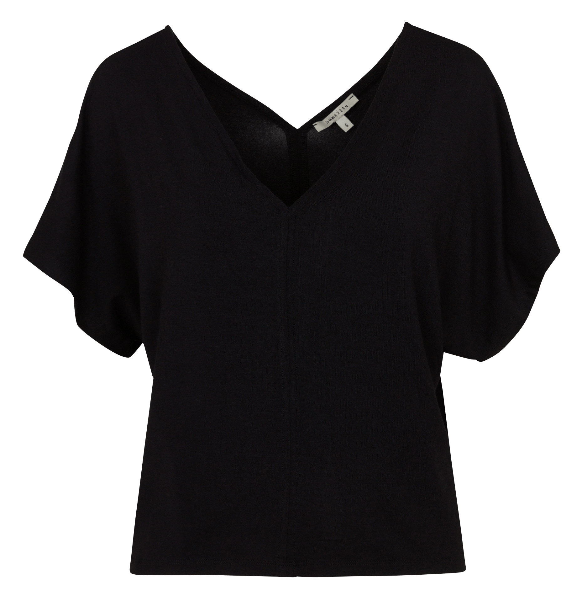 Tee-shirt ample col V HUMILITY Noir