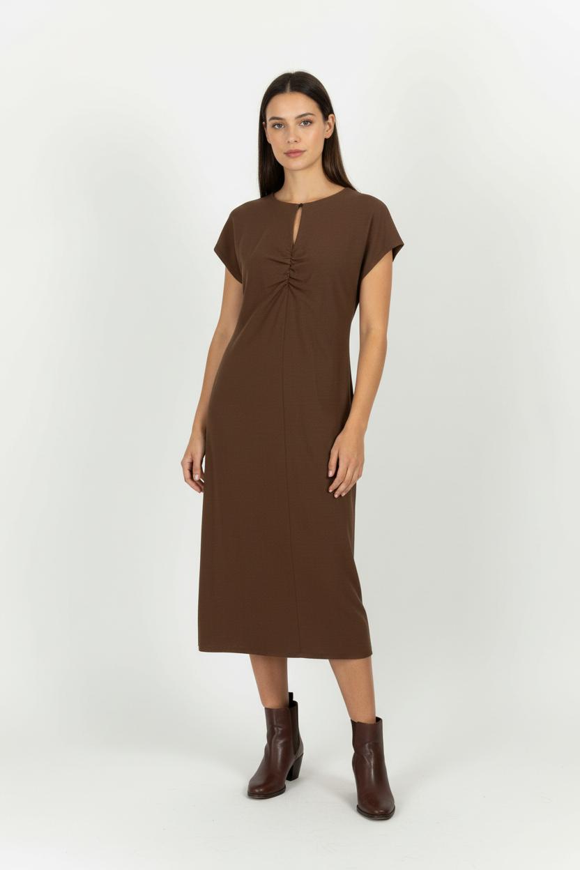 Short & midi dress ROUJE - Seconde Main Brown