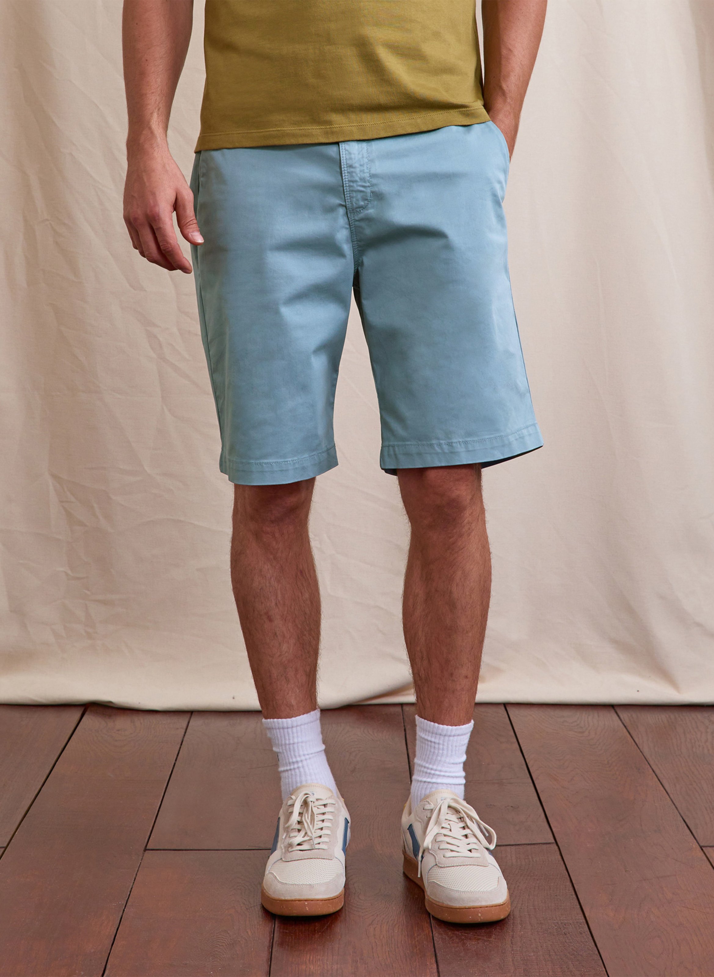 Short droit en coton mélangé FAGUO