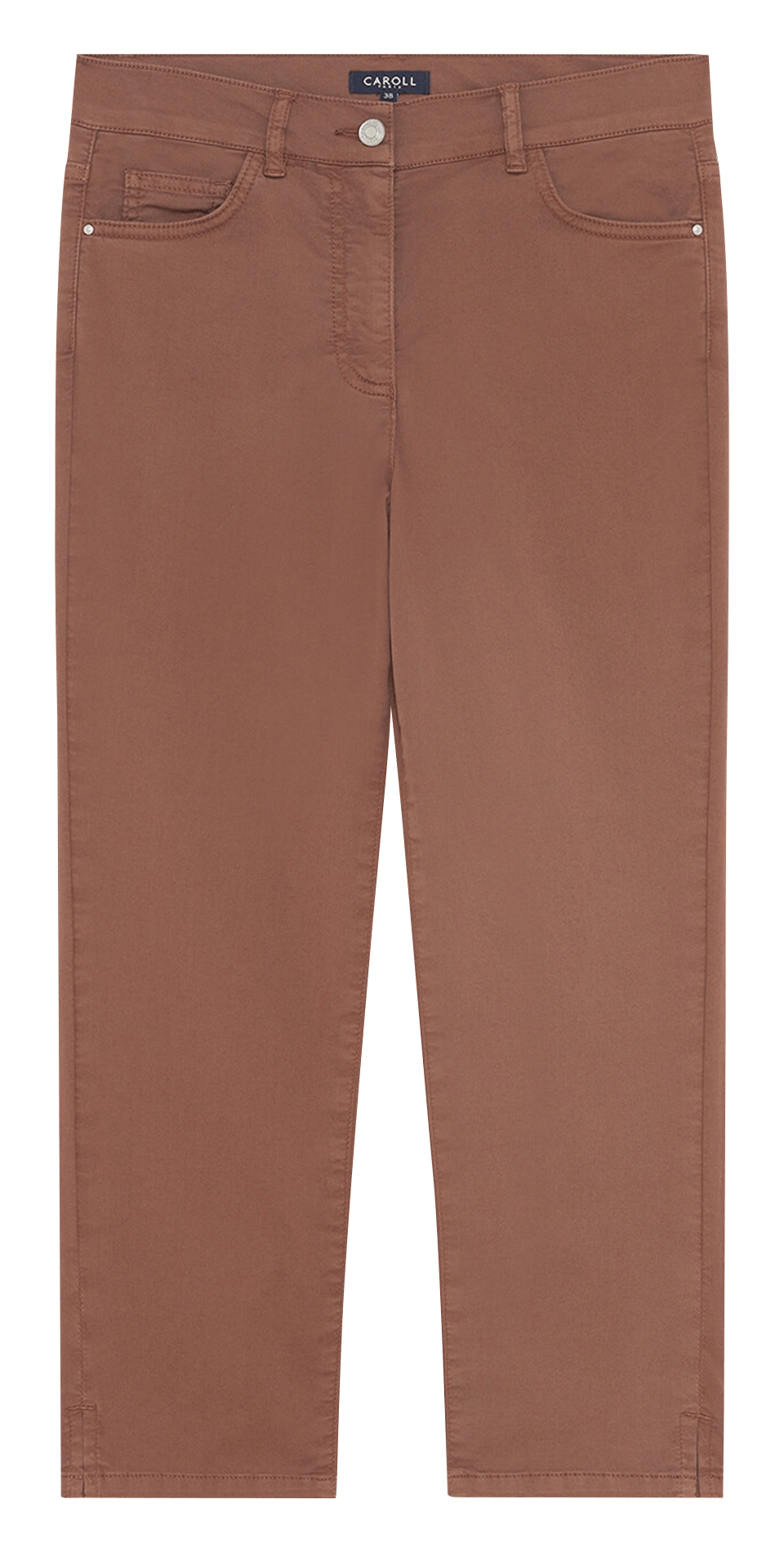 Cropped pants CAROLL Brown
