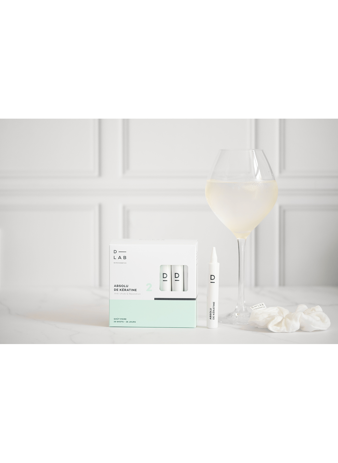 Keratine Absolu
Anti-haaruitval & Herstel
Drinkshot D-LAB NUTRICOSMETICS No color