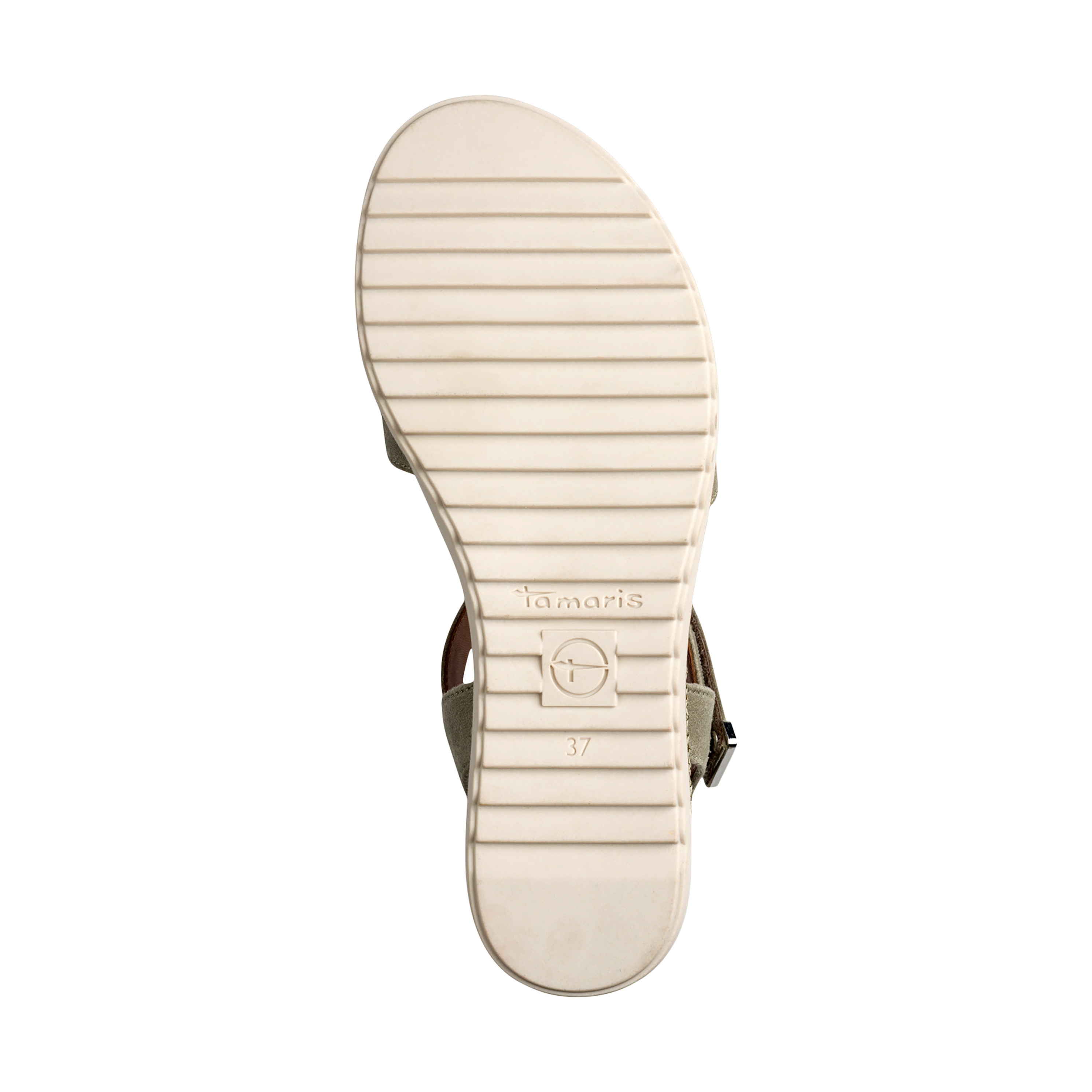 Sandales compensées à scratch TAMARIS Marron