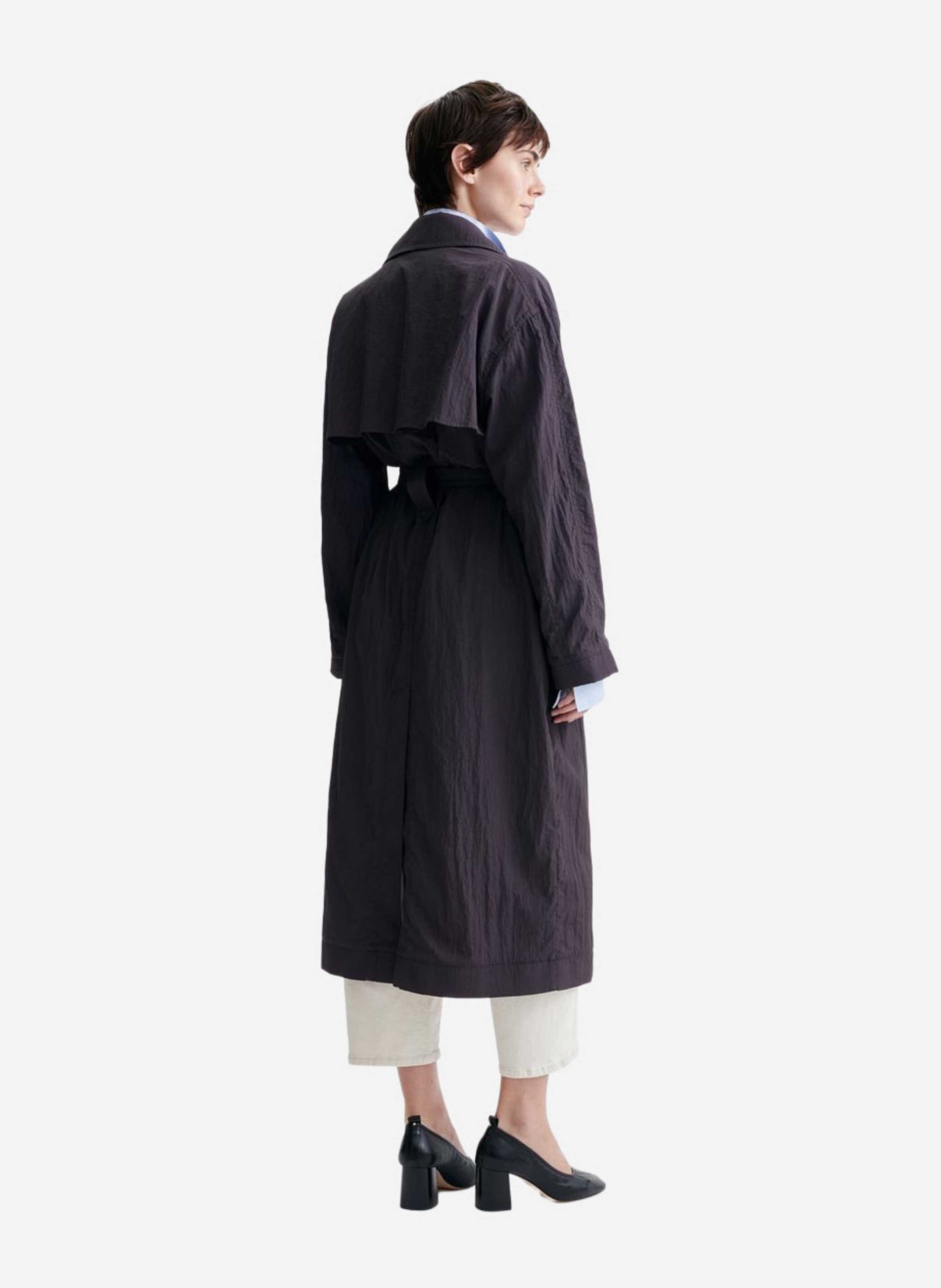 Trench long oversize à ceinture VANESSA BRUNO Marron