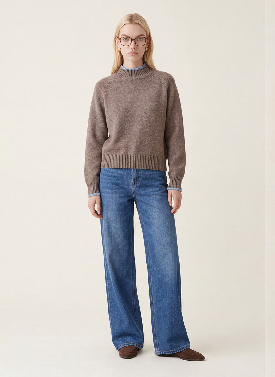 Straight Cut Jeans aus Baumwolle KOOKAI Blau