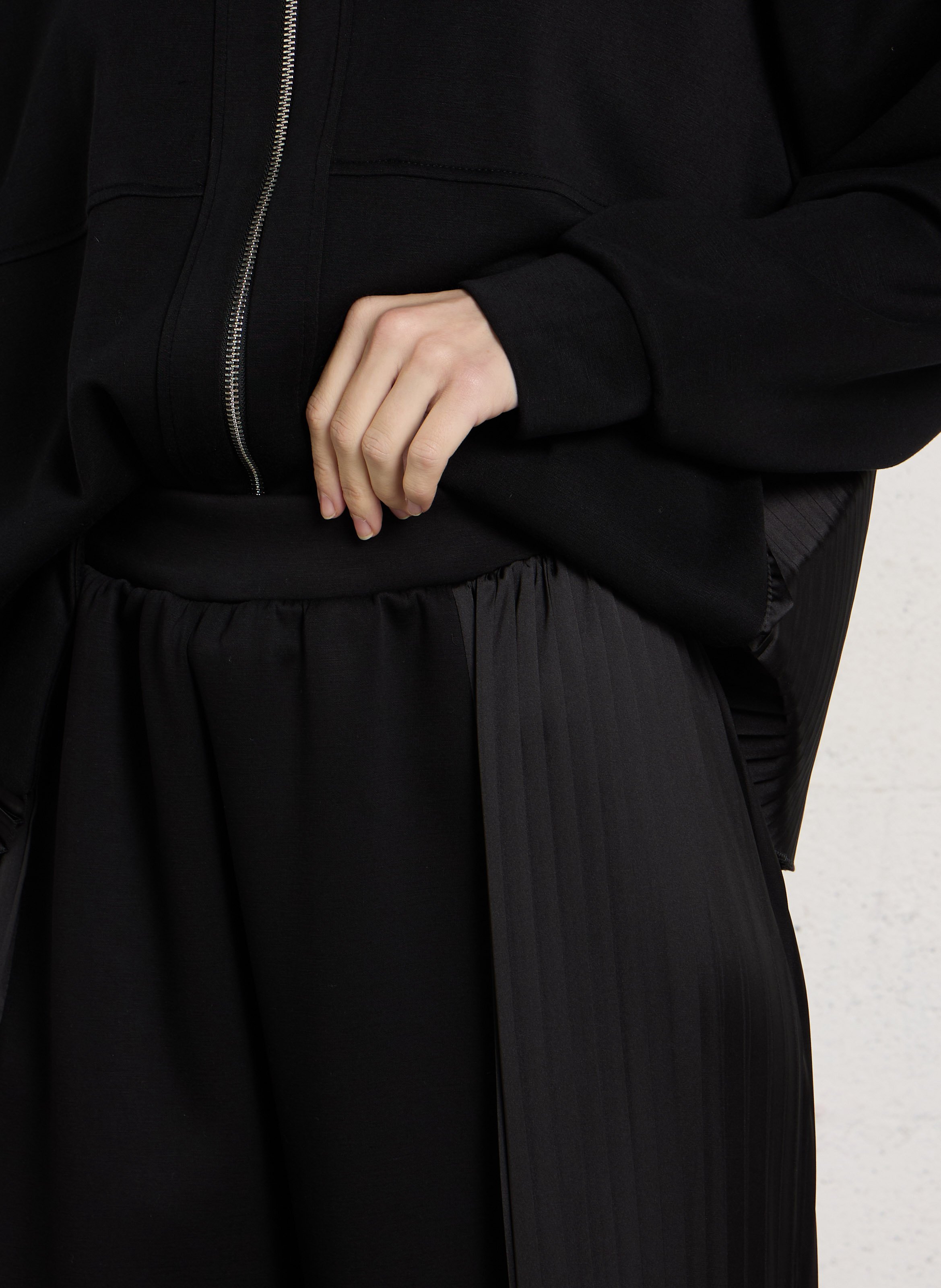 Pleated wide pants IMPERIAL Black
