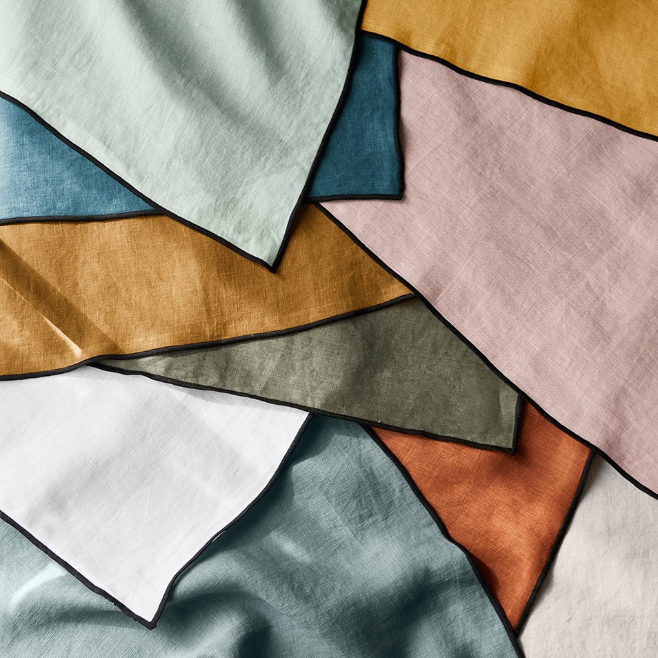 CARLINA - Linen napkin, 45 x 45 cm MADURA Yellow