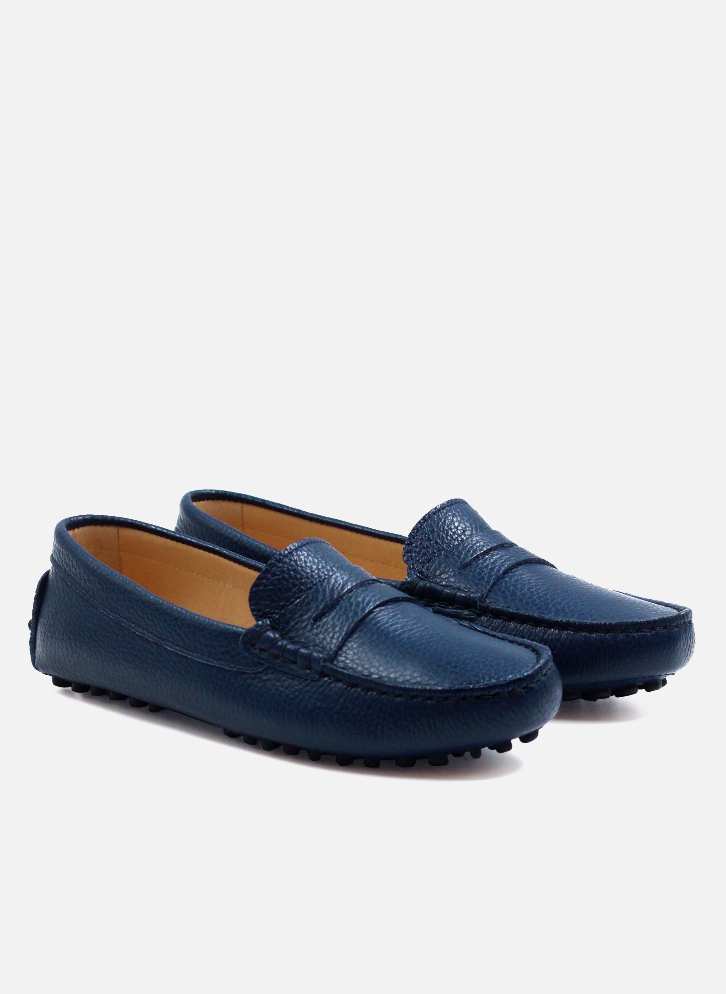 Grained leather loafers JULES & JENN Blue