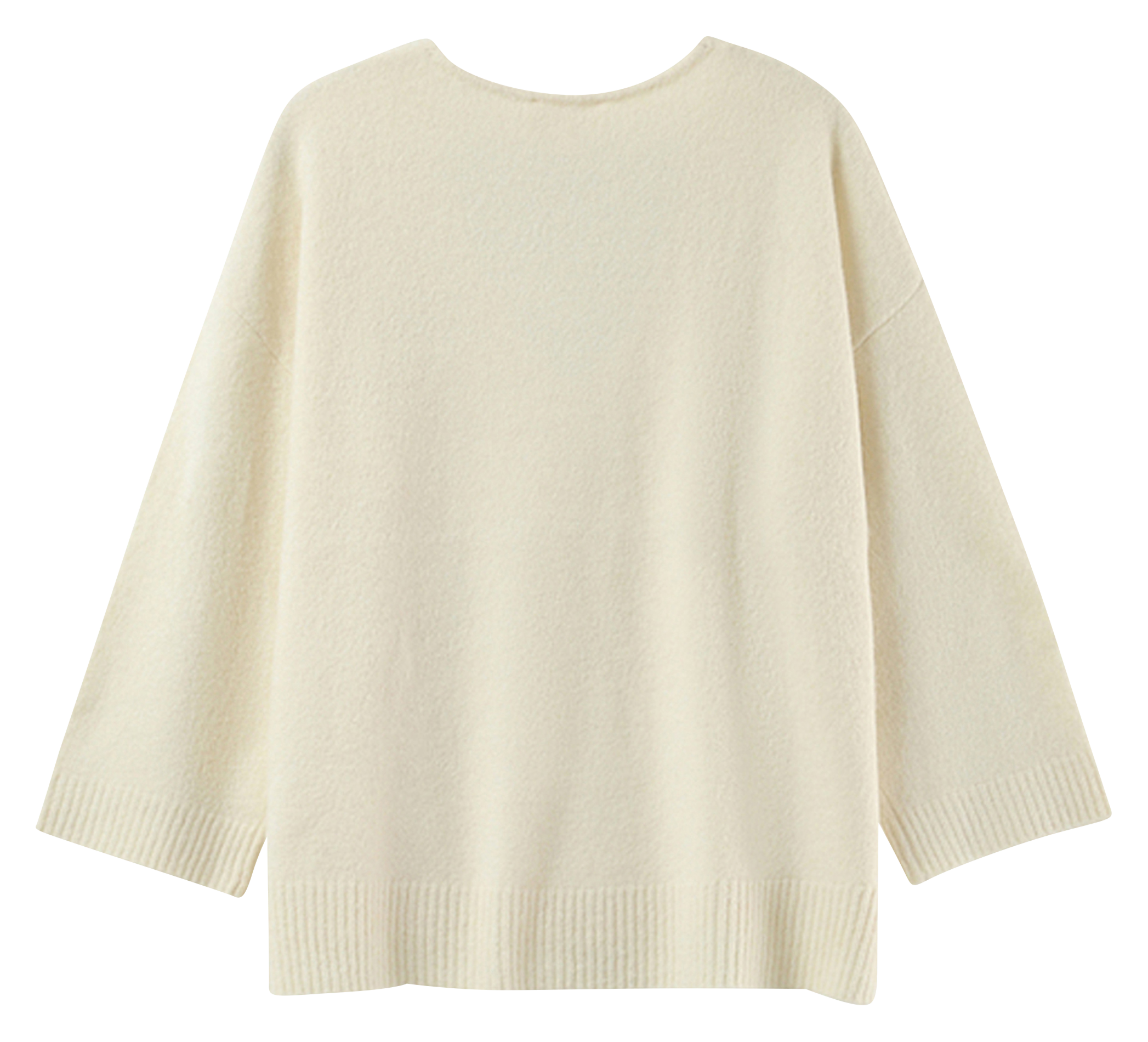 Pull oversize en maille GRACE ET MILA Blanc