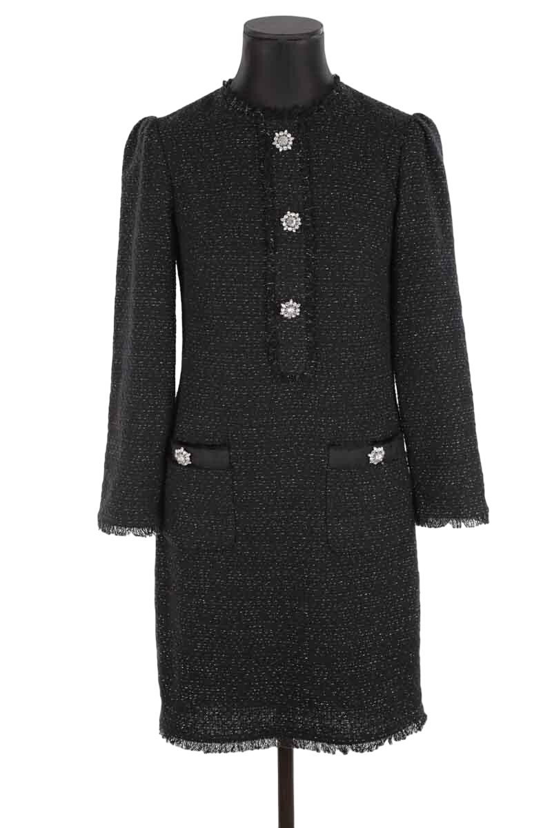 Cotton dress LK BENNETT - Seconde Main Black