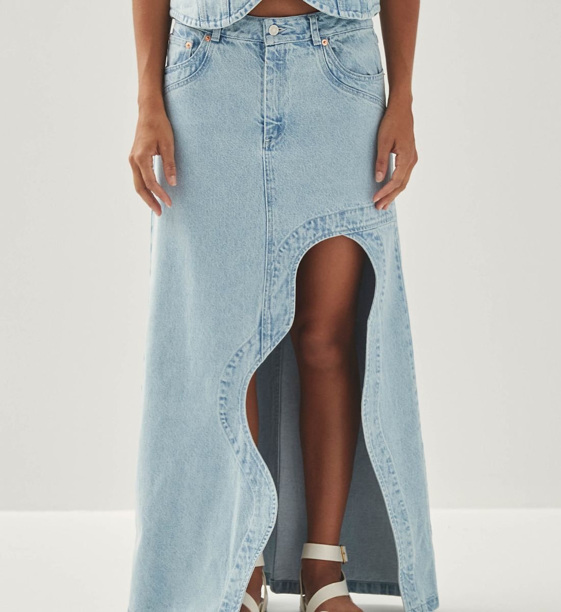 Denim skirt ALOHAS Blue