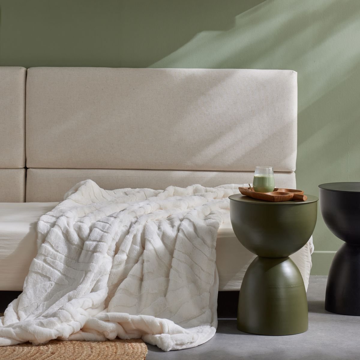 Jacquard plaid TODAY LINGE DE MAISON White