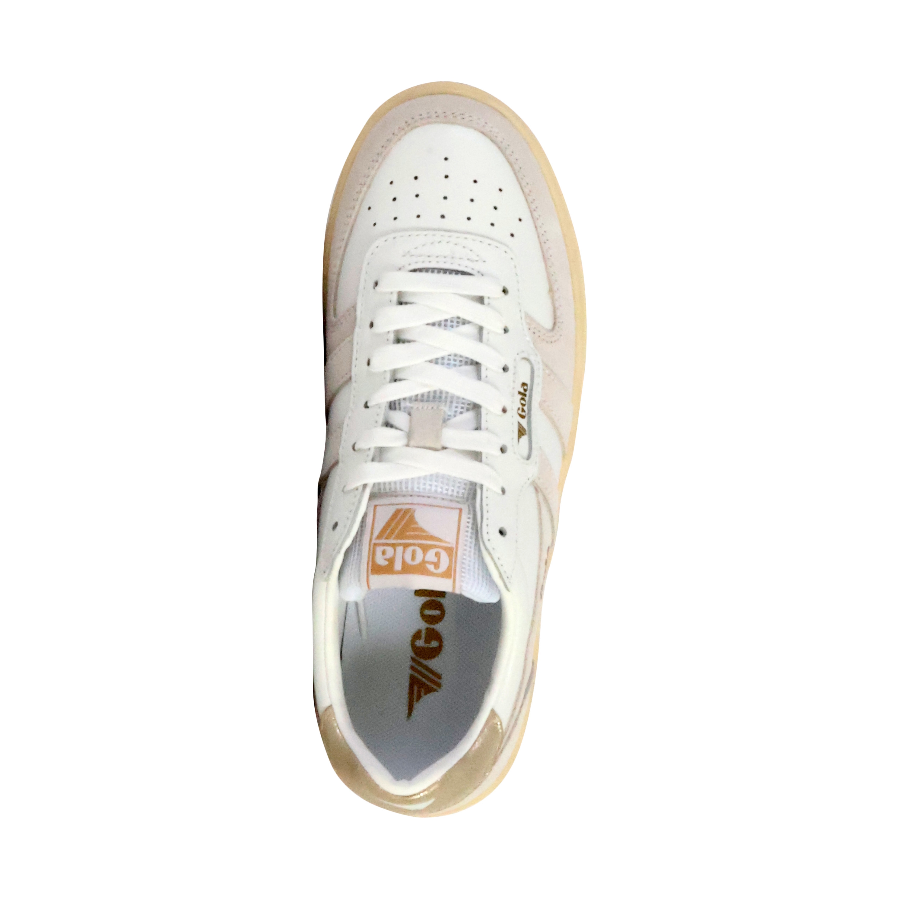 Hawk leather platform sneakers GOLA White