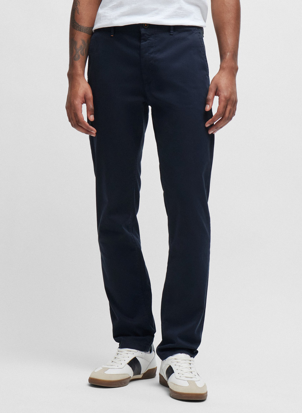 Stretch cotton chinos BOSS Blue