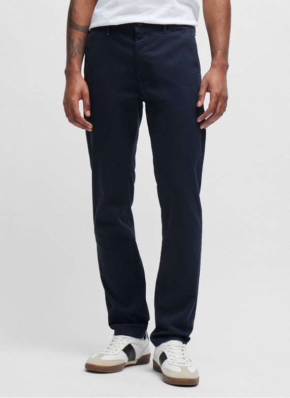 Stretch cotton chinos | Blue by BOSS Stretch cotton chinos Blue