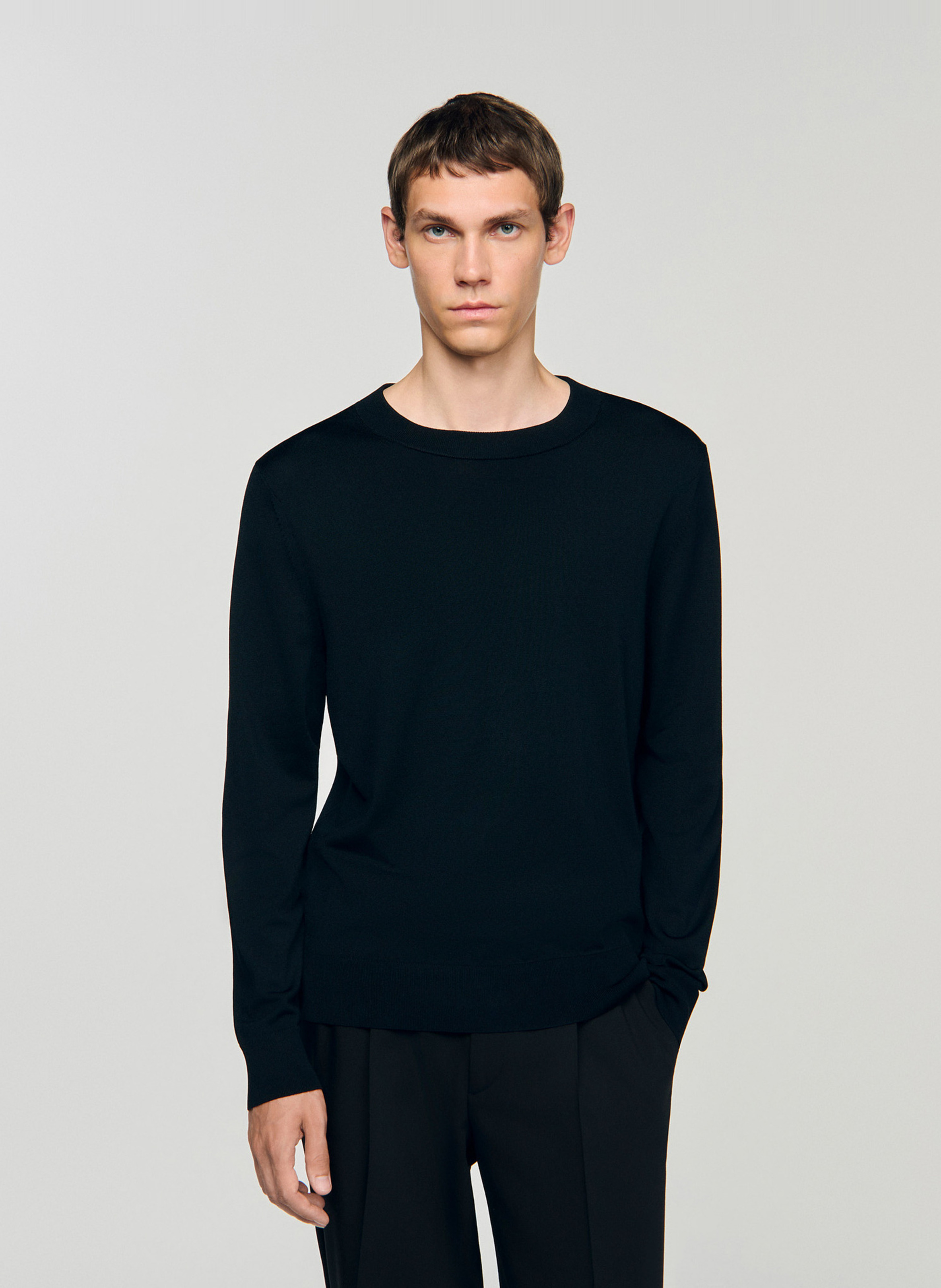 Aansluitende sweater met lange mouwen SANDRO