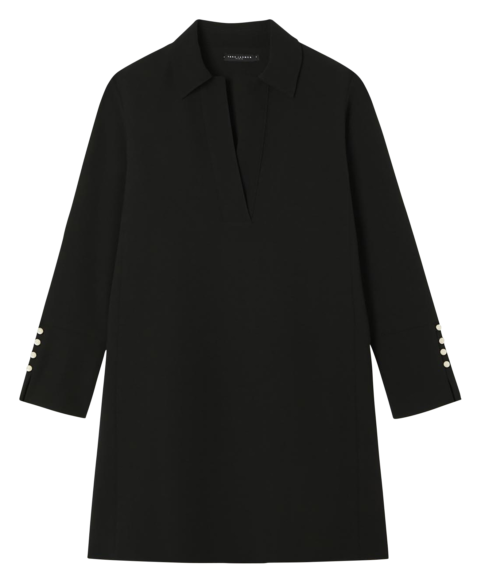 Abito corto diritto unito TARA JARMON Nero