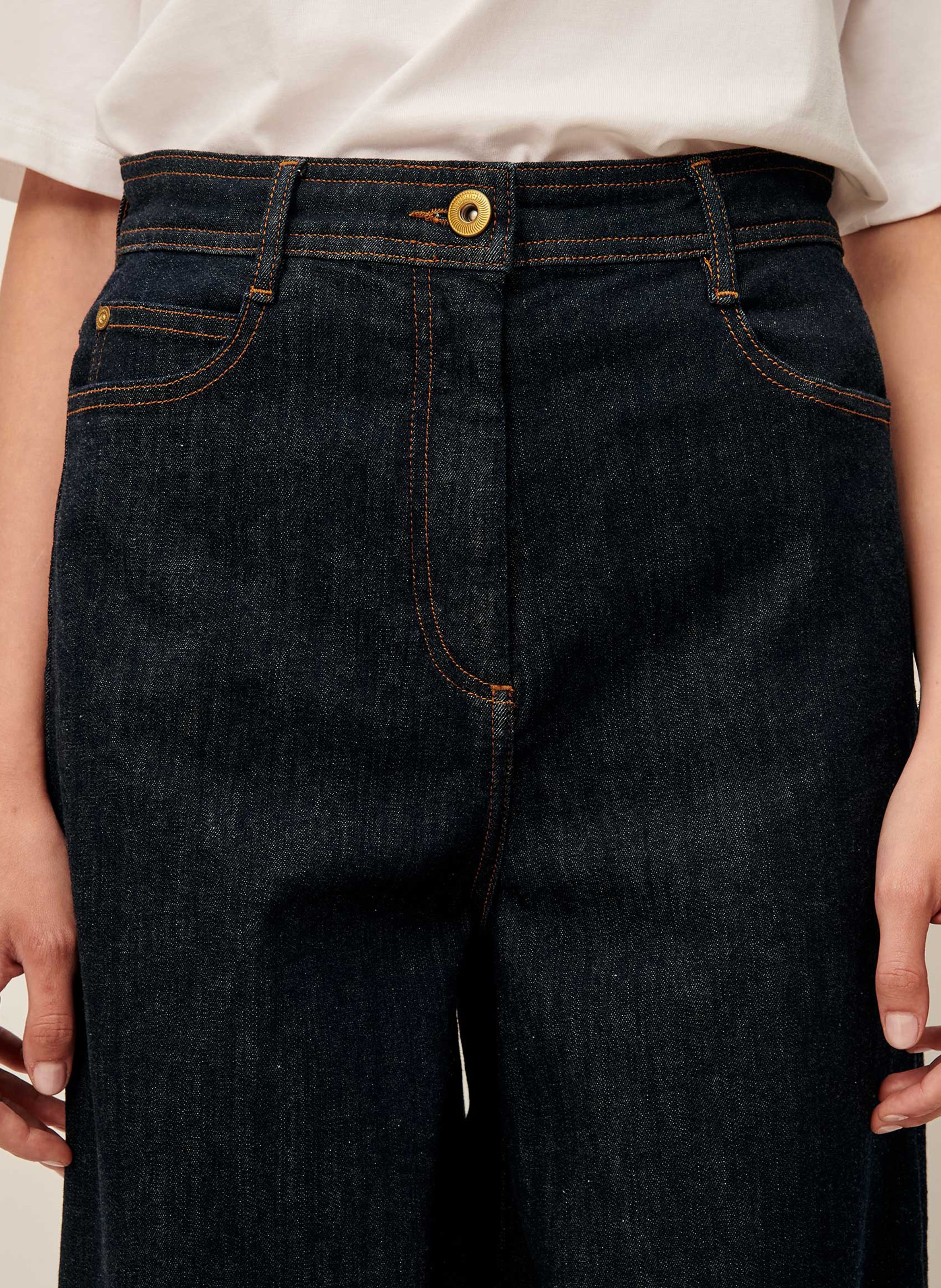 Cotton flared jeans SESSUN Blue