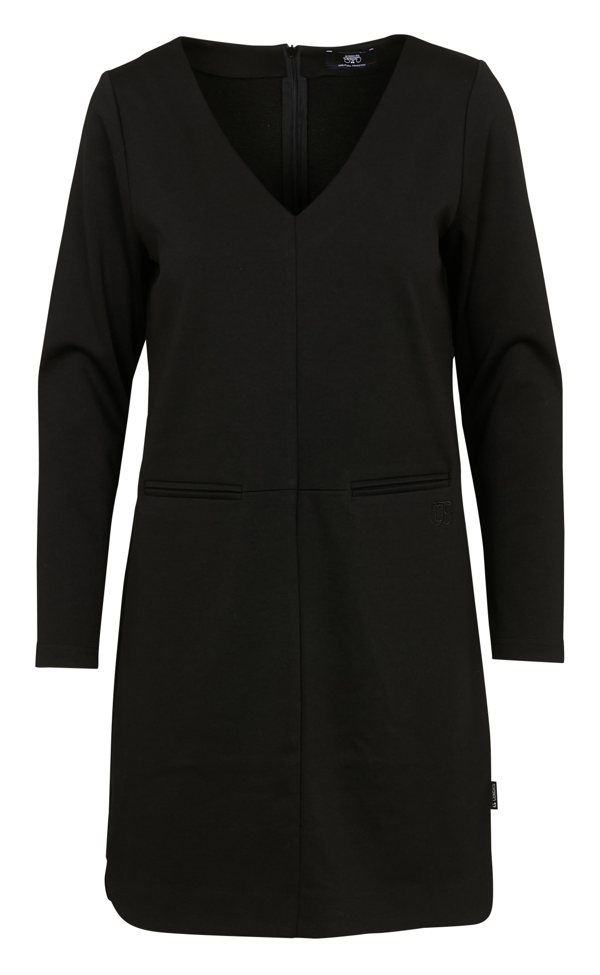 Robe courte col v  LE TEMPS DES CERISES Noir