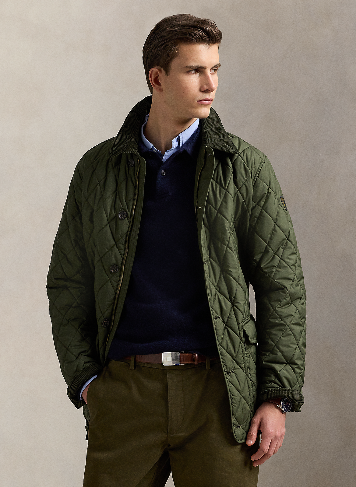 Blouson droit matelassé POLO RALPH LAUREN Vert