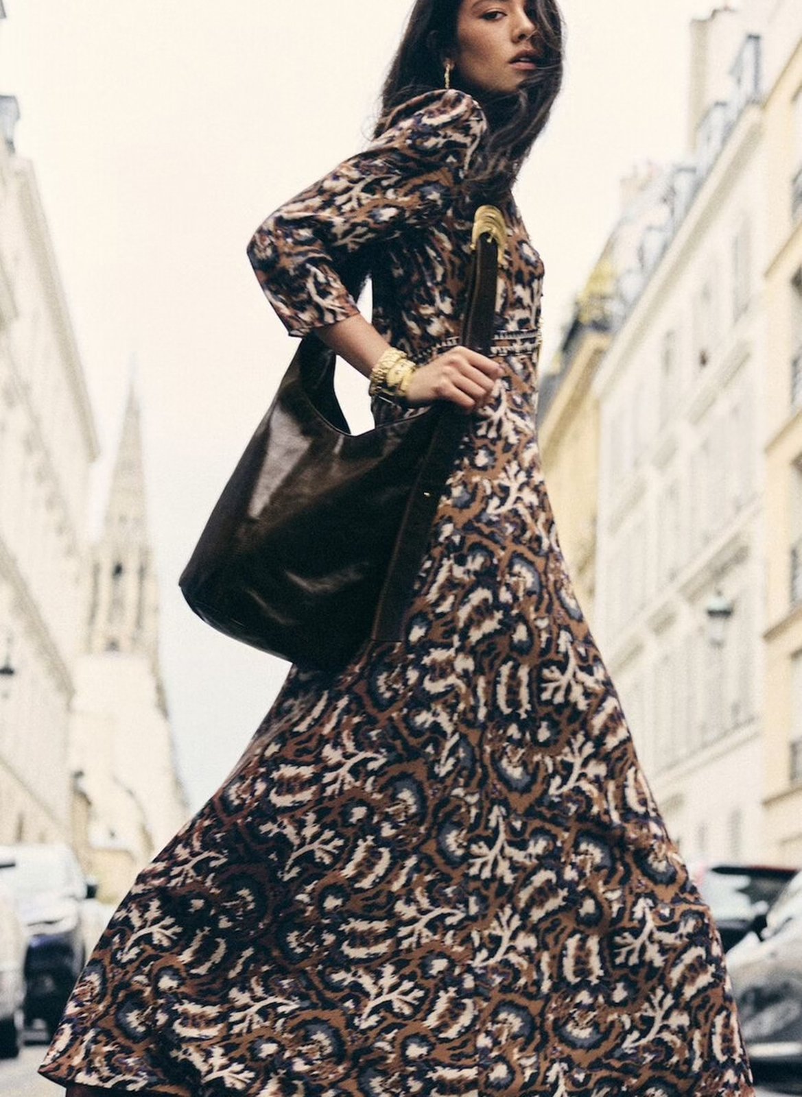 Leren clutch BA&SH Bruin