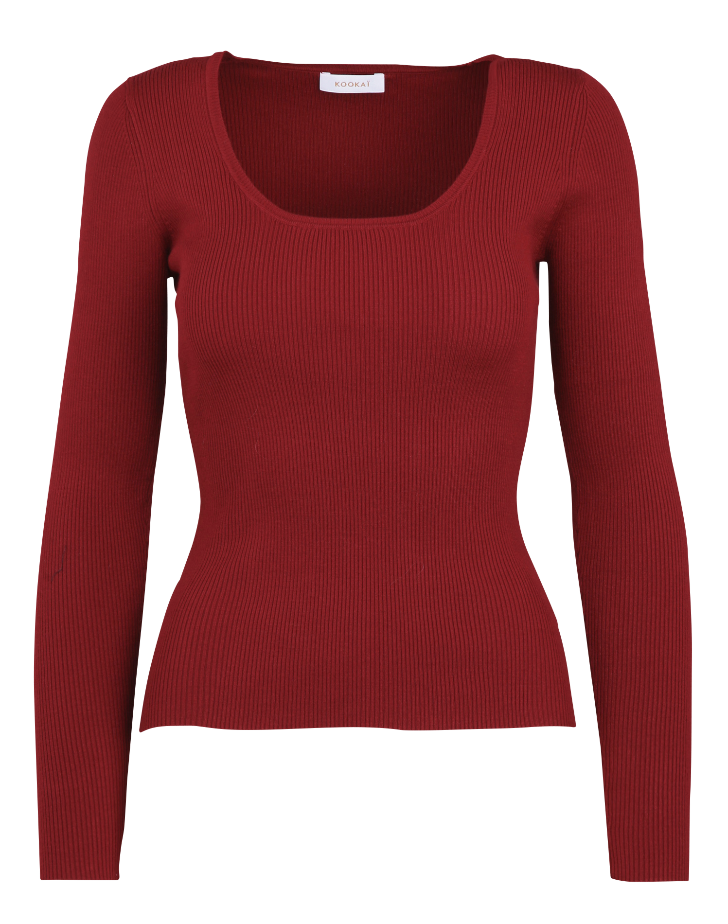 Pull col rond  KOOKAI Rouge