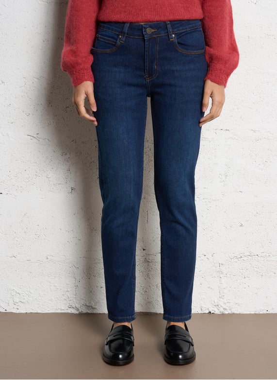 Jean boyfriend en coton mélangé | Bleu by SUD EXPRESS Jean boyfriend en coton mélangé Bleu