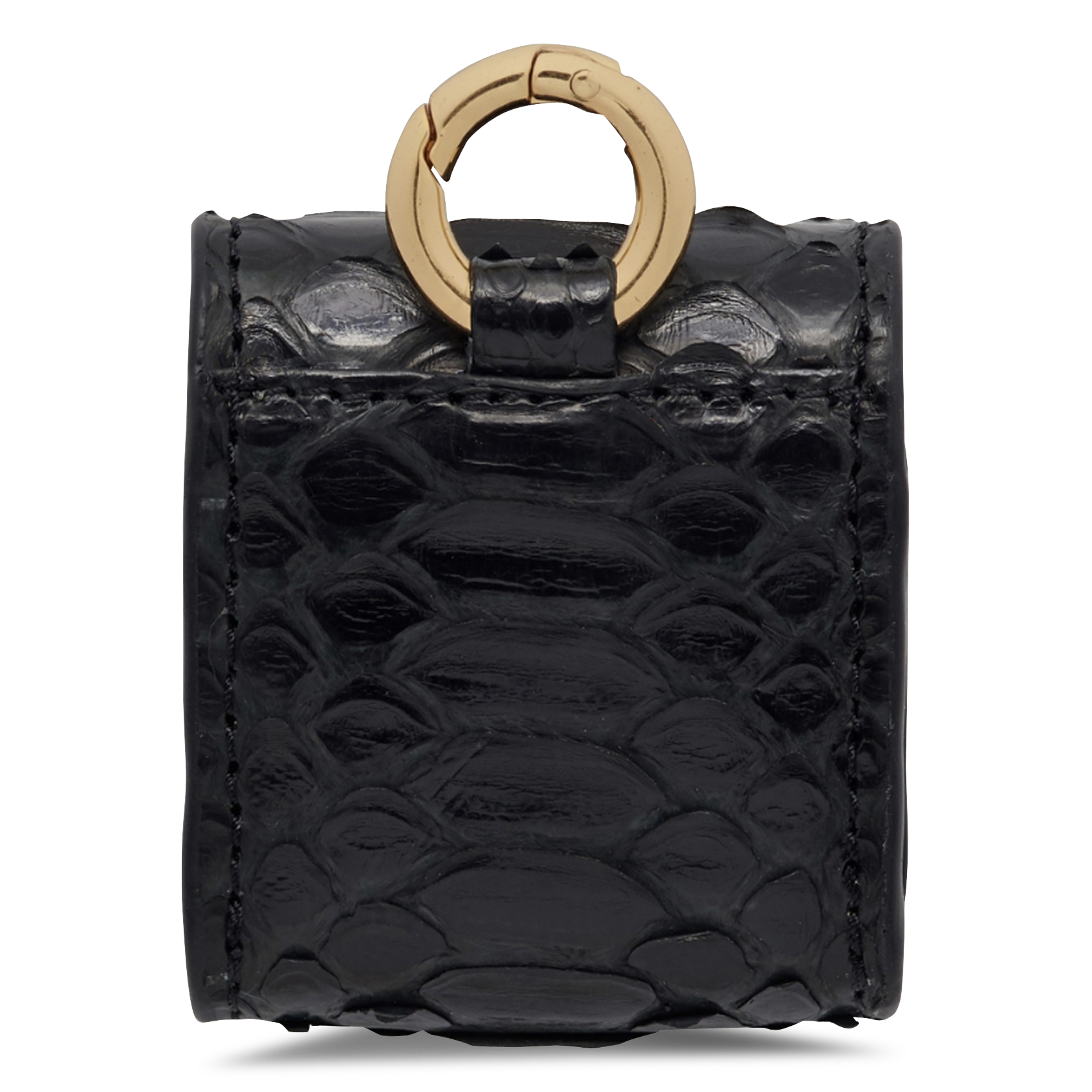 Etui pour airpods en python CLARIS VIROT Noir