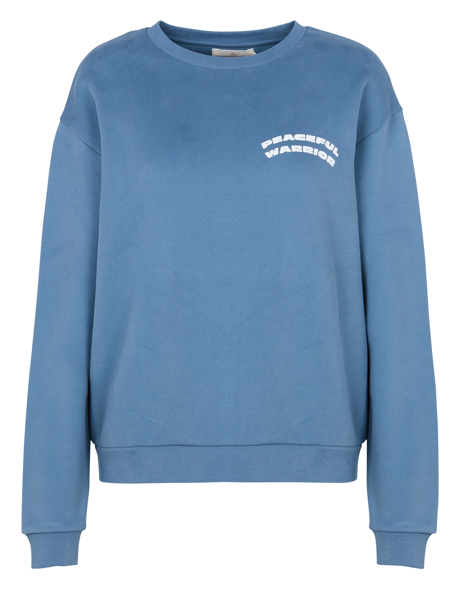 Sweat oversize col rond en coton bio YOGA SEARCHER Bleu
