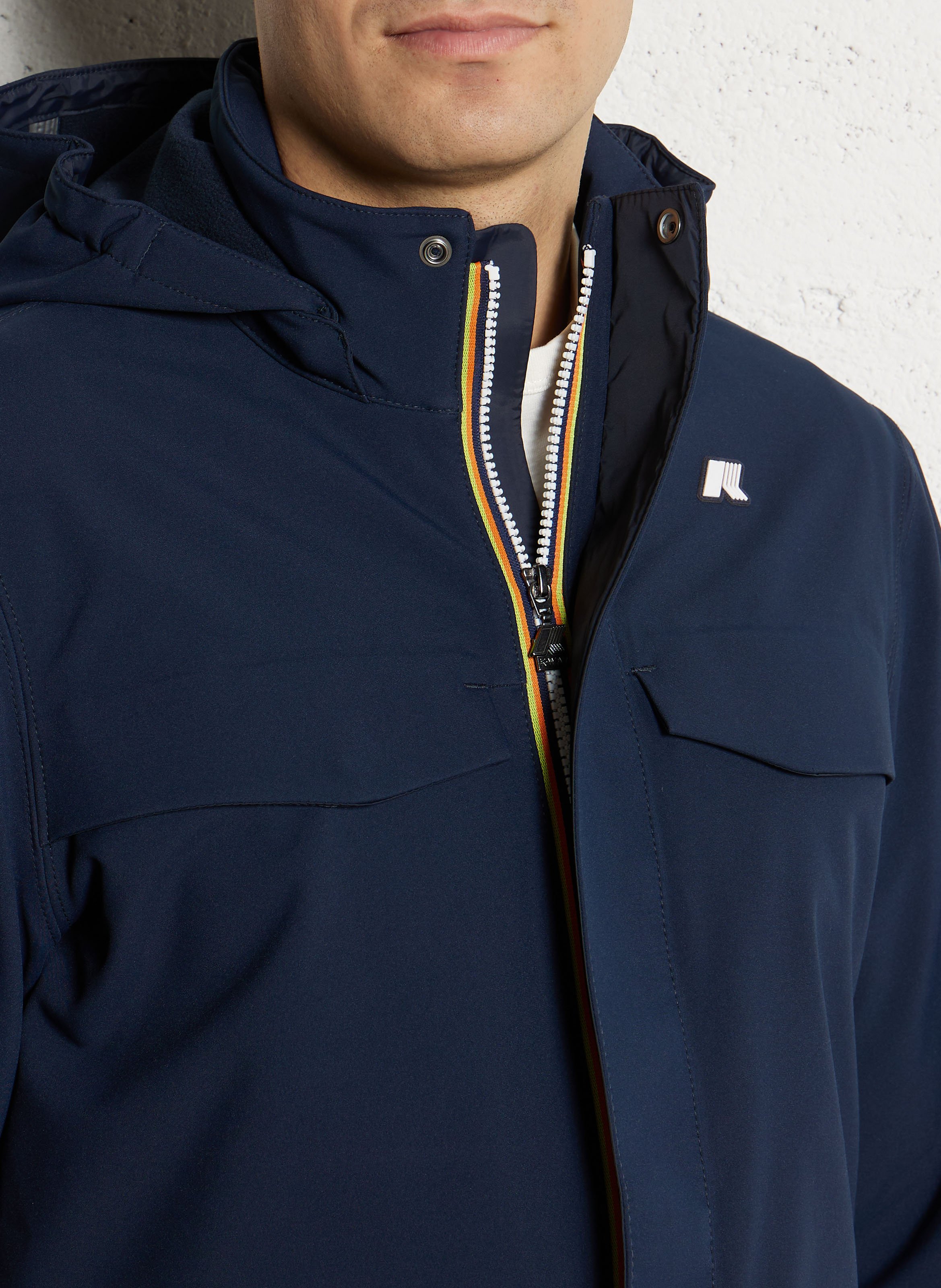 Imperméable col montant K-WAY Bleu