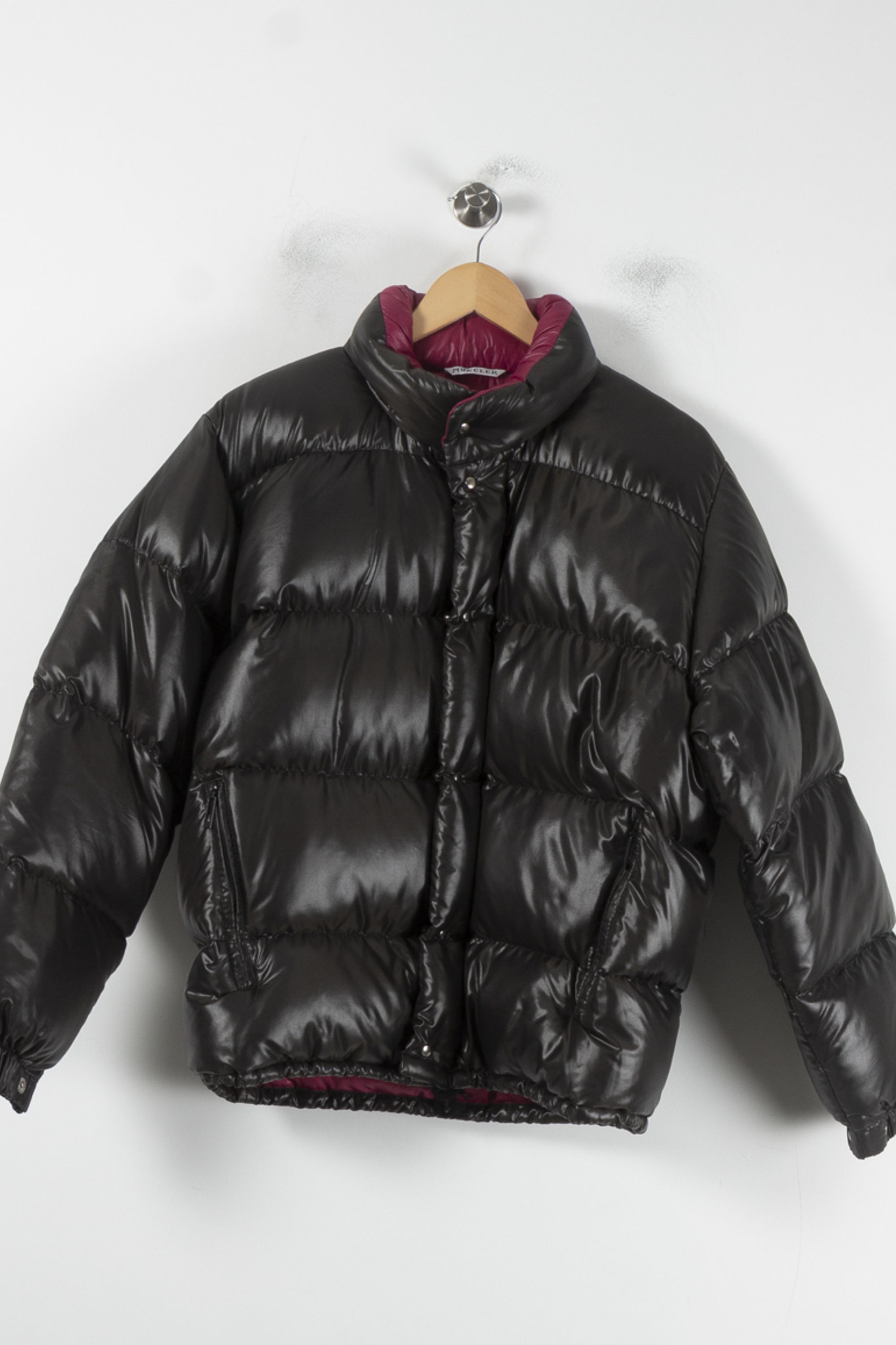 Lightweight quilted padded jacket with high neck MONCLER - Seconde Main Green