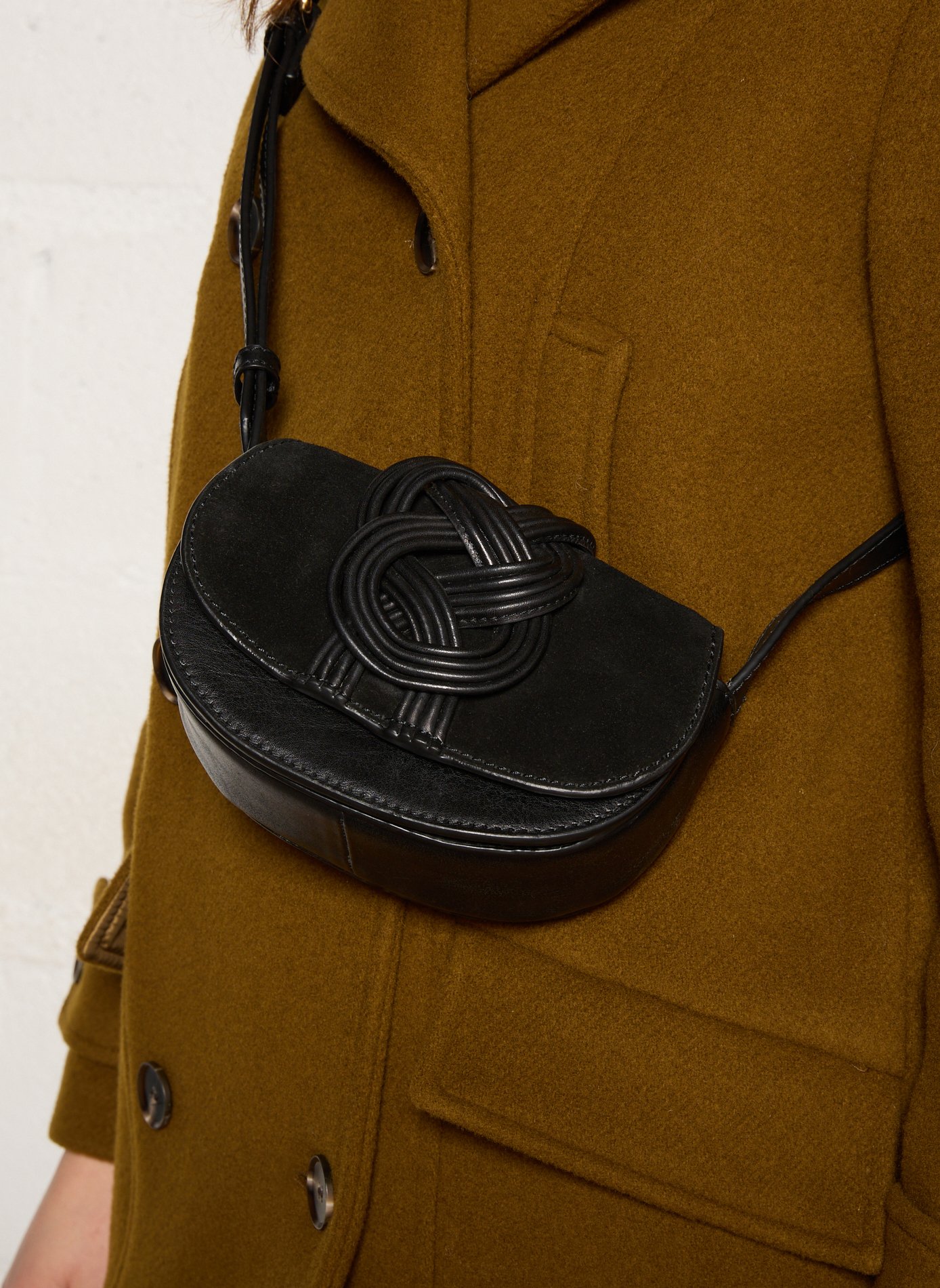 Brieftasche aus Leder Schwarz