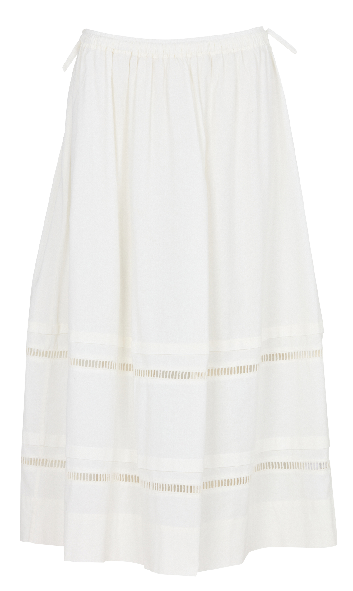 Halflange gerende jurk van katoen DES PETITS HAUTS Beige