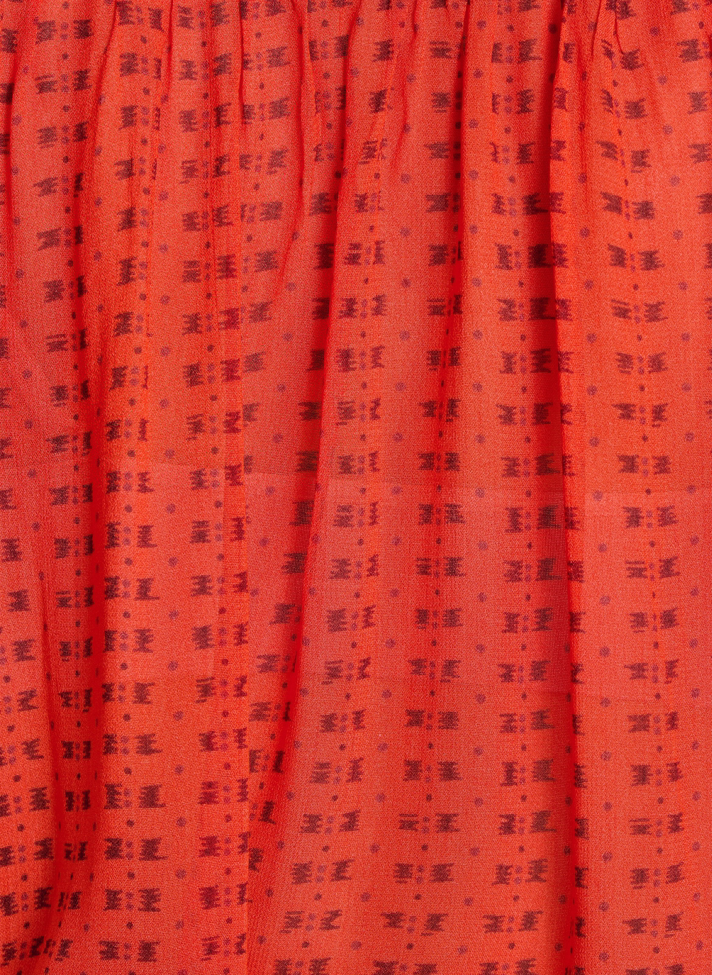 Weit geschnittene Henley-Bluse LA FEE MARABOUTEE Rosa