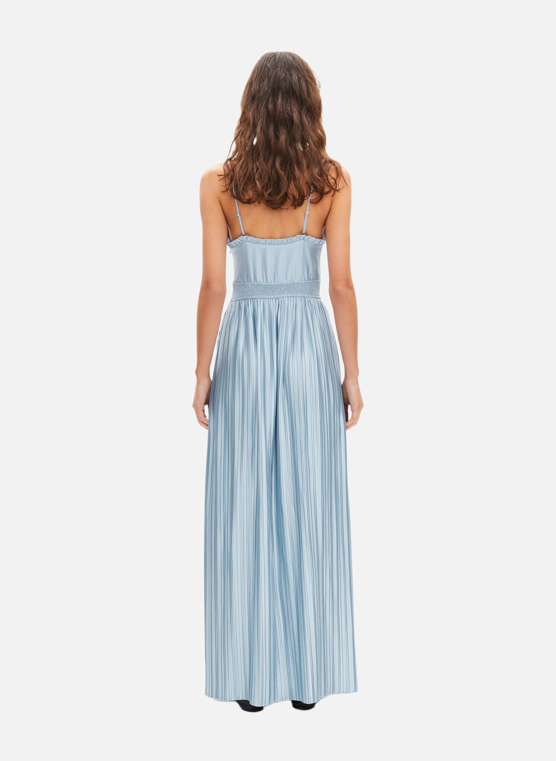 Long pleated dress THE KOOPLES Blue