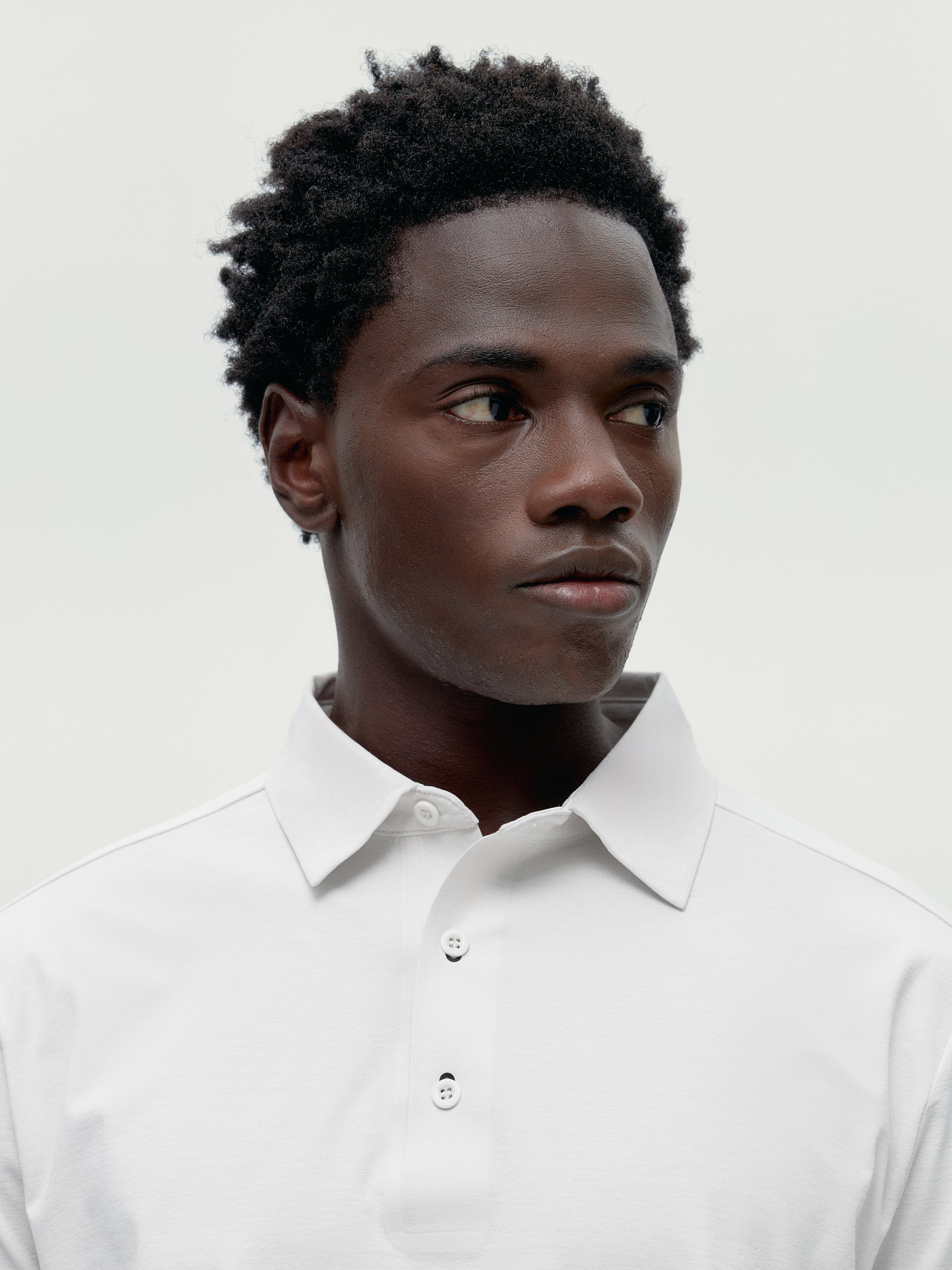 T-shirt polo recovery performance manches longues maroni BORN Blanc